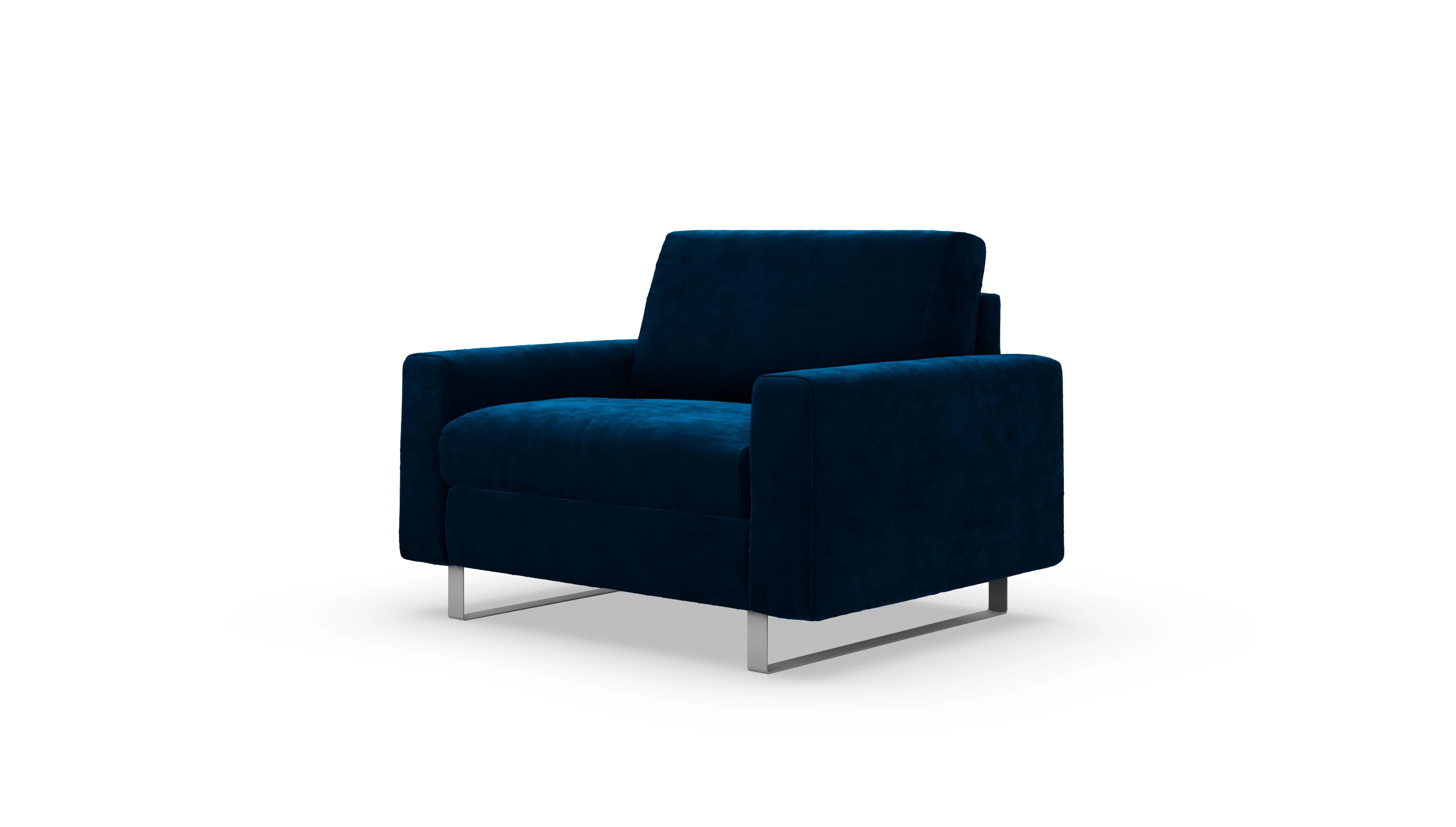 Ansicht des Produktes Fontego Sessel in Samt blau
