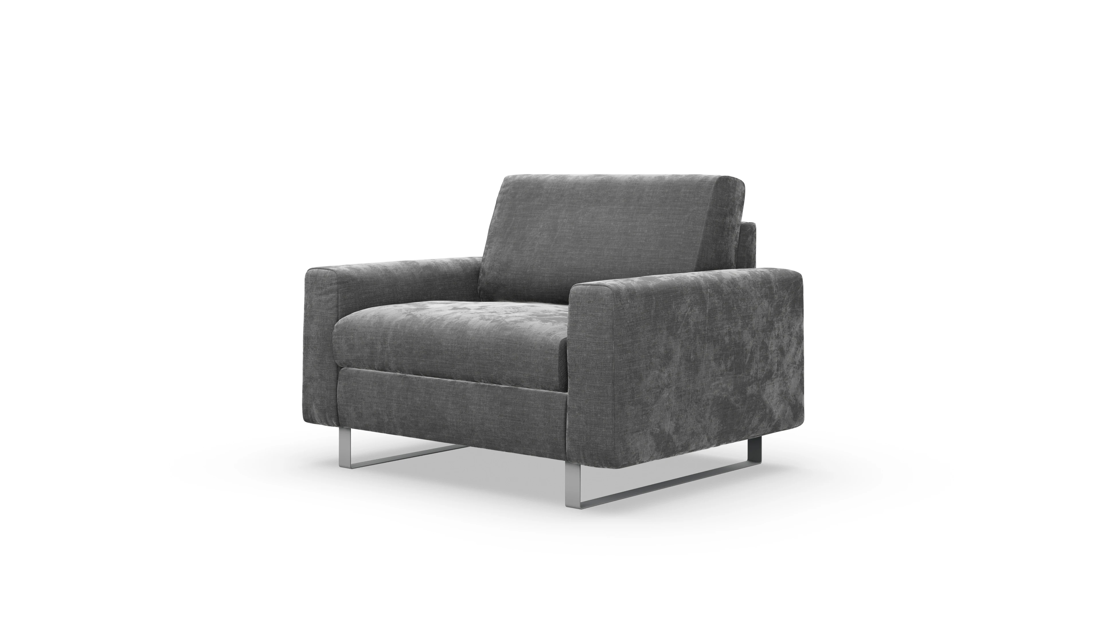 Schlafsessel Fontego in Stoff Ansicht des Produktes Fontego Sessel in Stoff grau