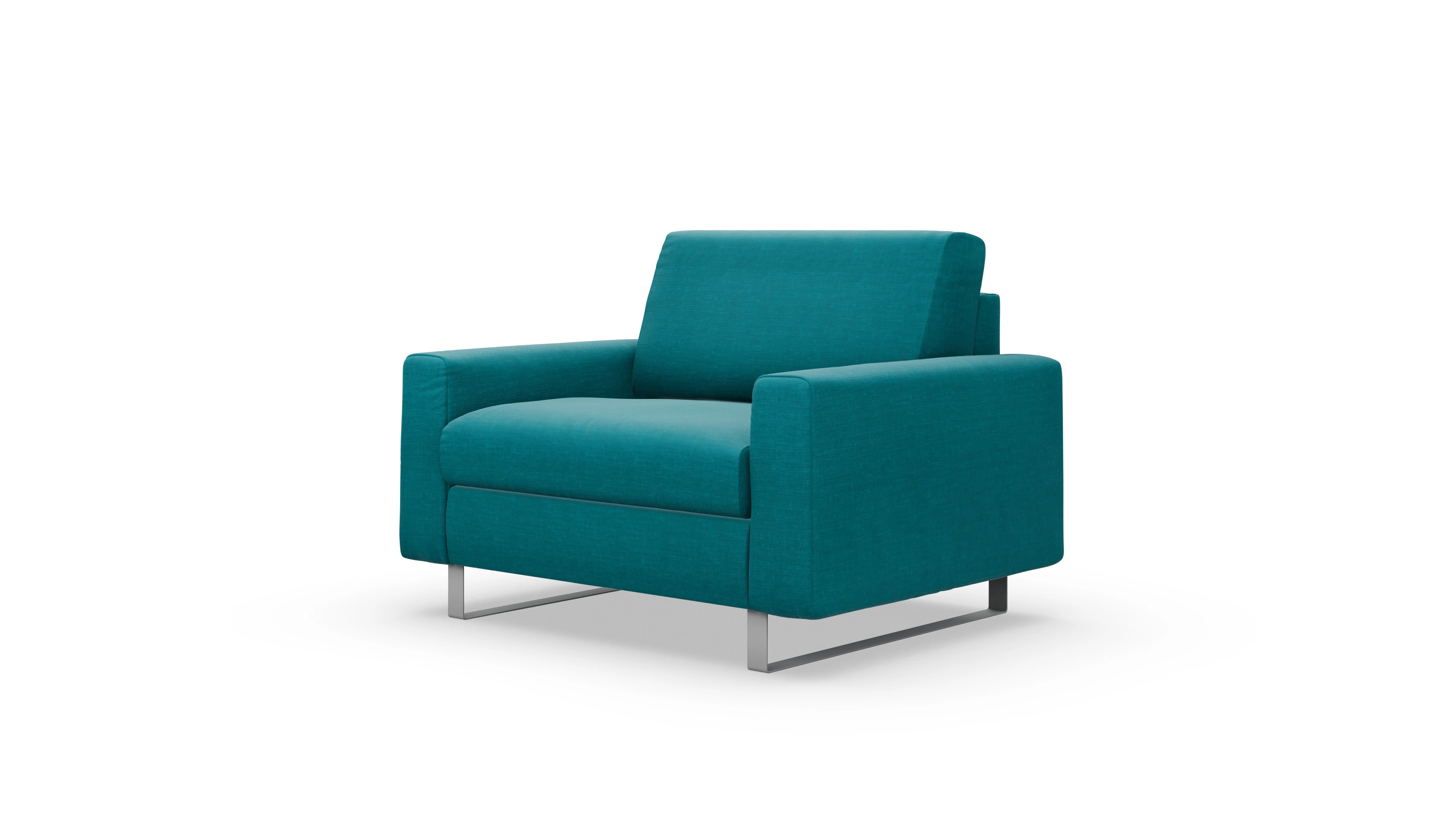 Schlafsessel Fontego in Stoff Ansicht des Produktes Fontego Sessel in Stoff blau