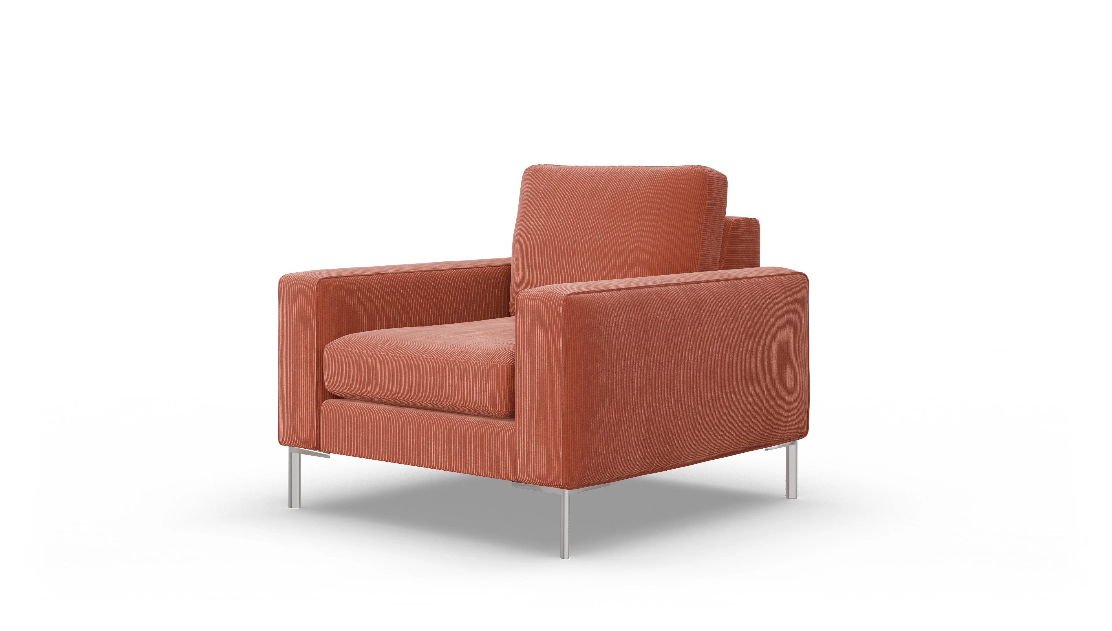 Ansicht des Produktes Pinedo Sessel in Cord orange