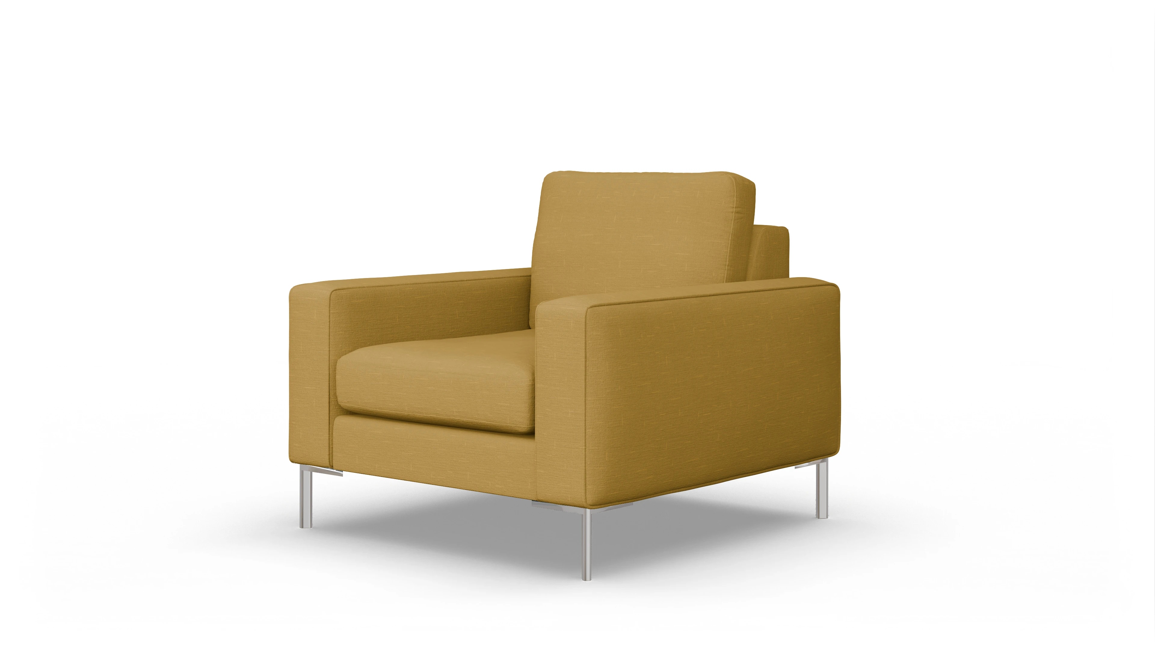 Ansicht des Produktes Pinedo Sessel in Stoff gelb