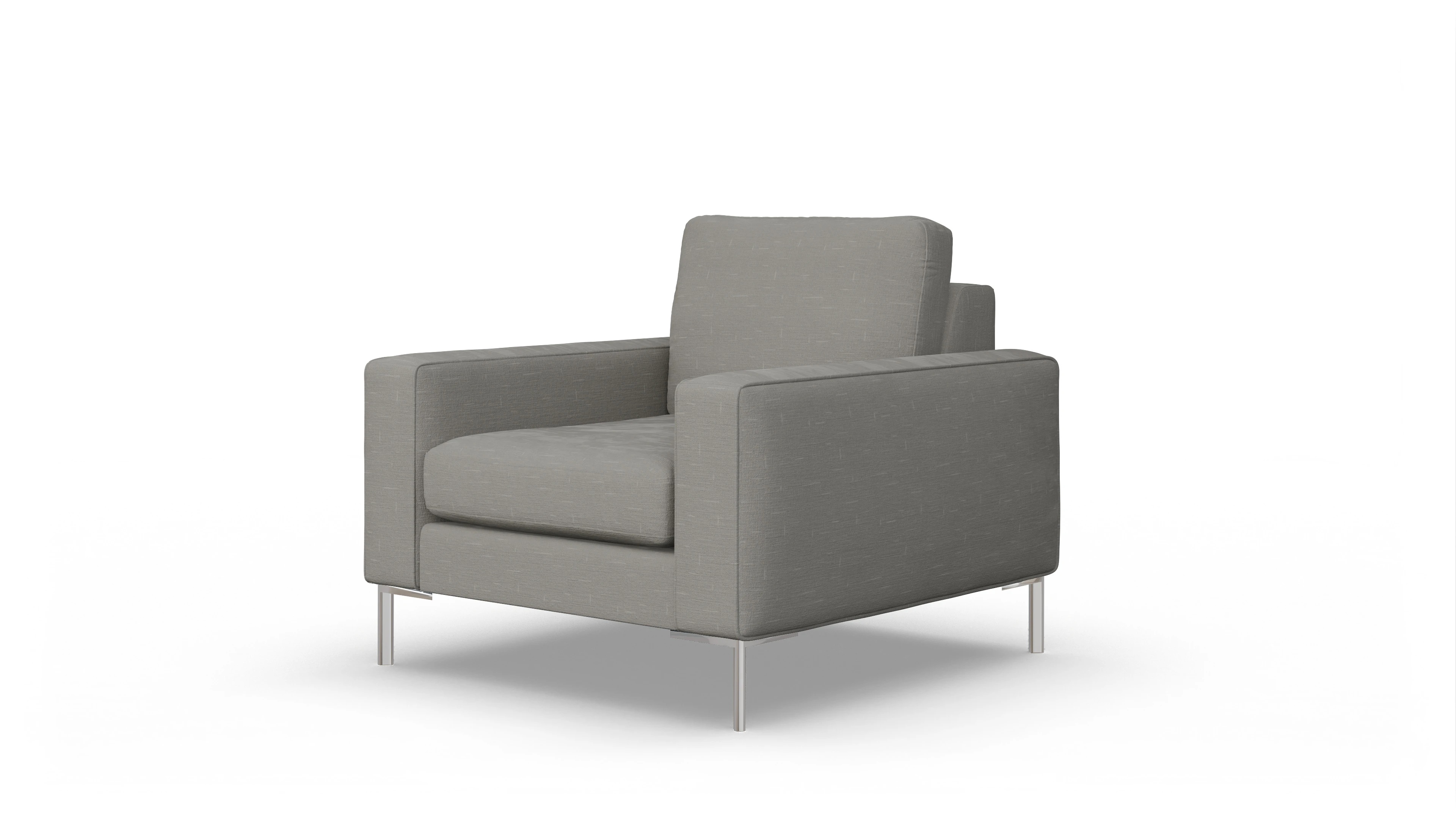 Ansicht des Produktes Pinedo Sessel in Stoff grau