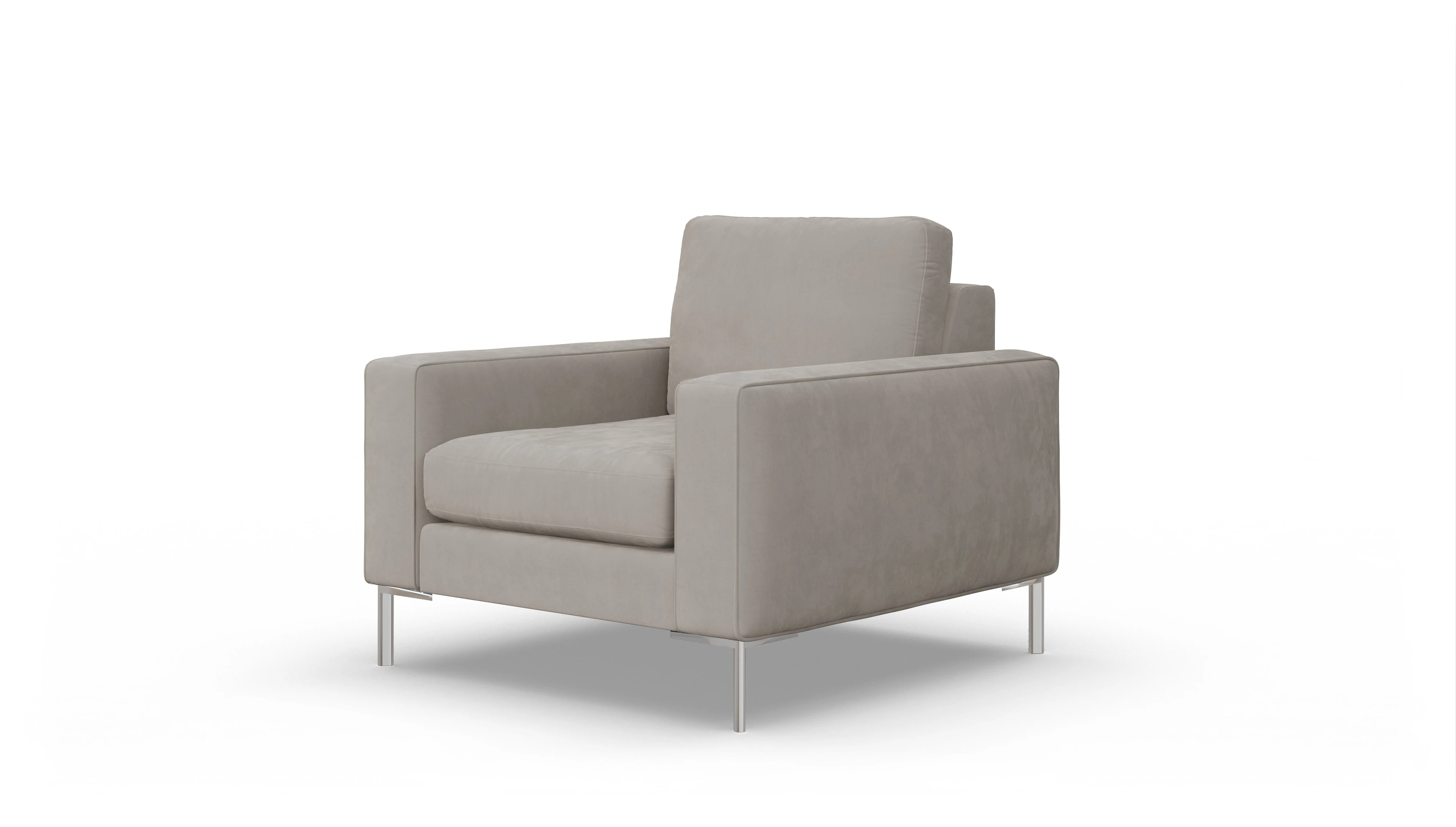 Ansicht des Produktes Pinedo Sessel in Samt braun