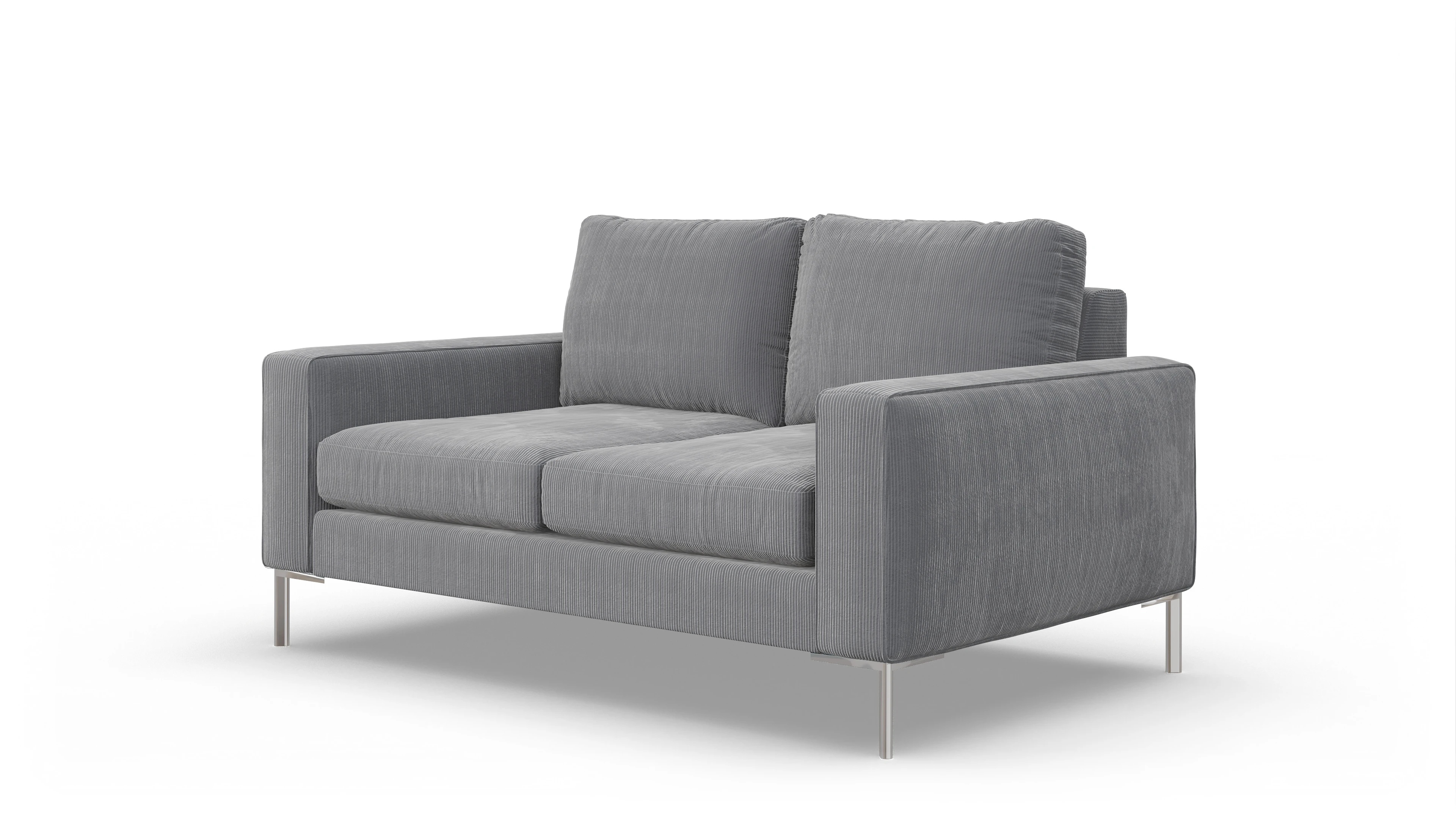 Ansicht des Produktes Pinedo 2-Sitzer in Cord grau