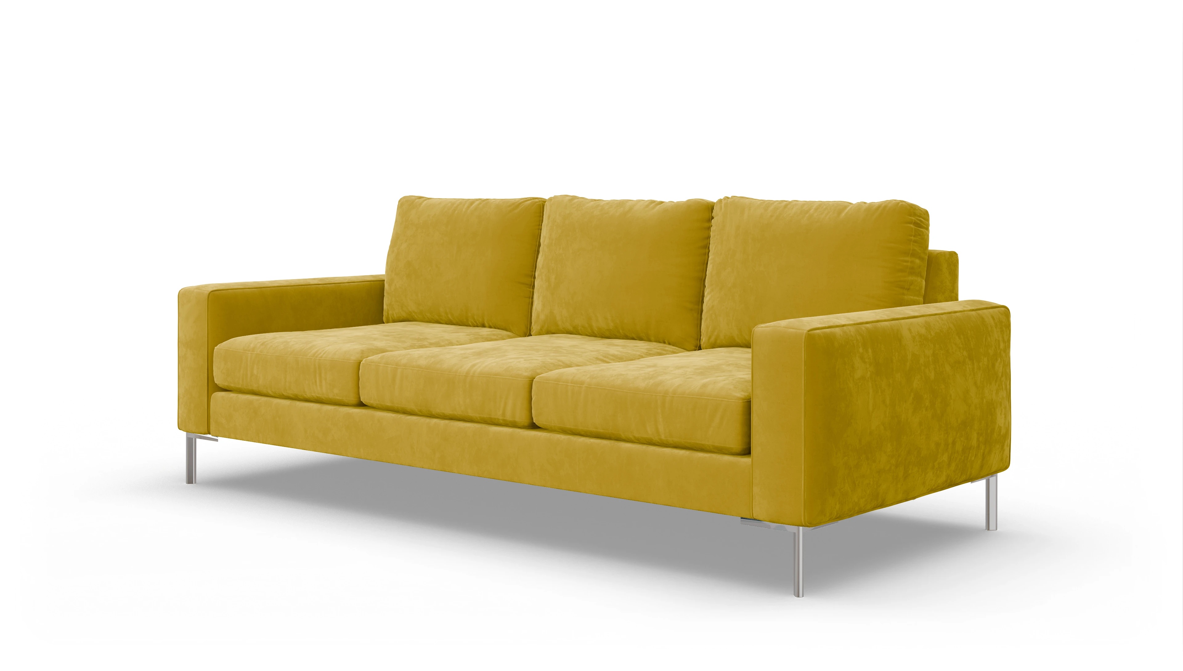 Ansicht des Produktes Pinedo 4-Sitzer in Samt gelb