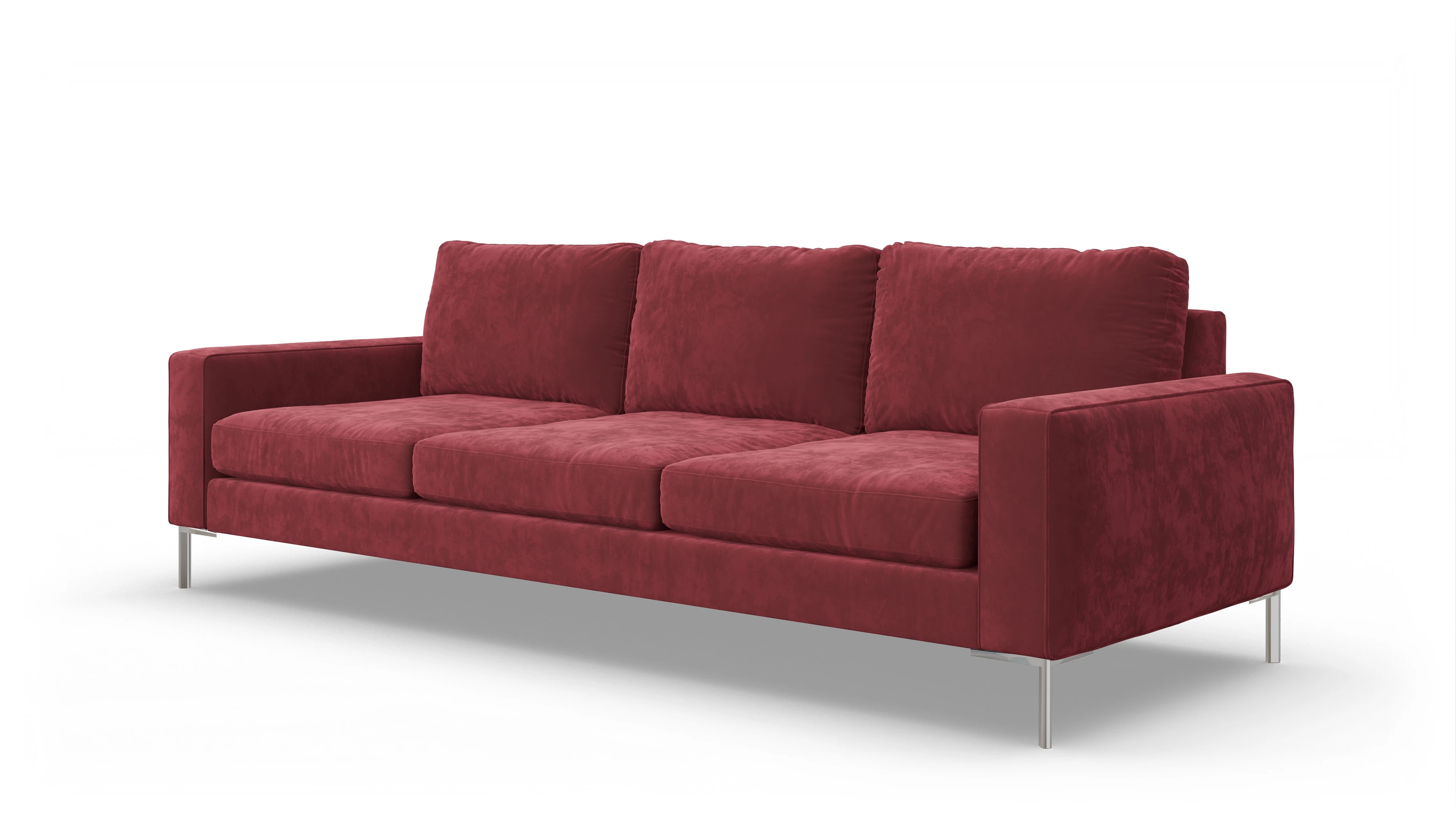 Pinedo Stoffsofa Ansicht des Produktes Pinedo 4,5-Sitzer in Samt rot