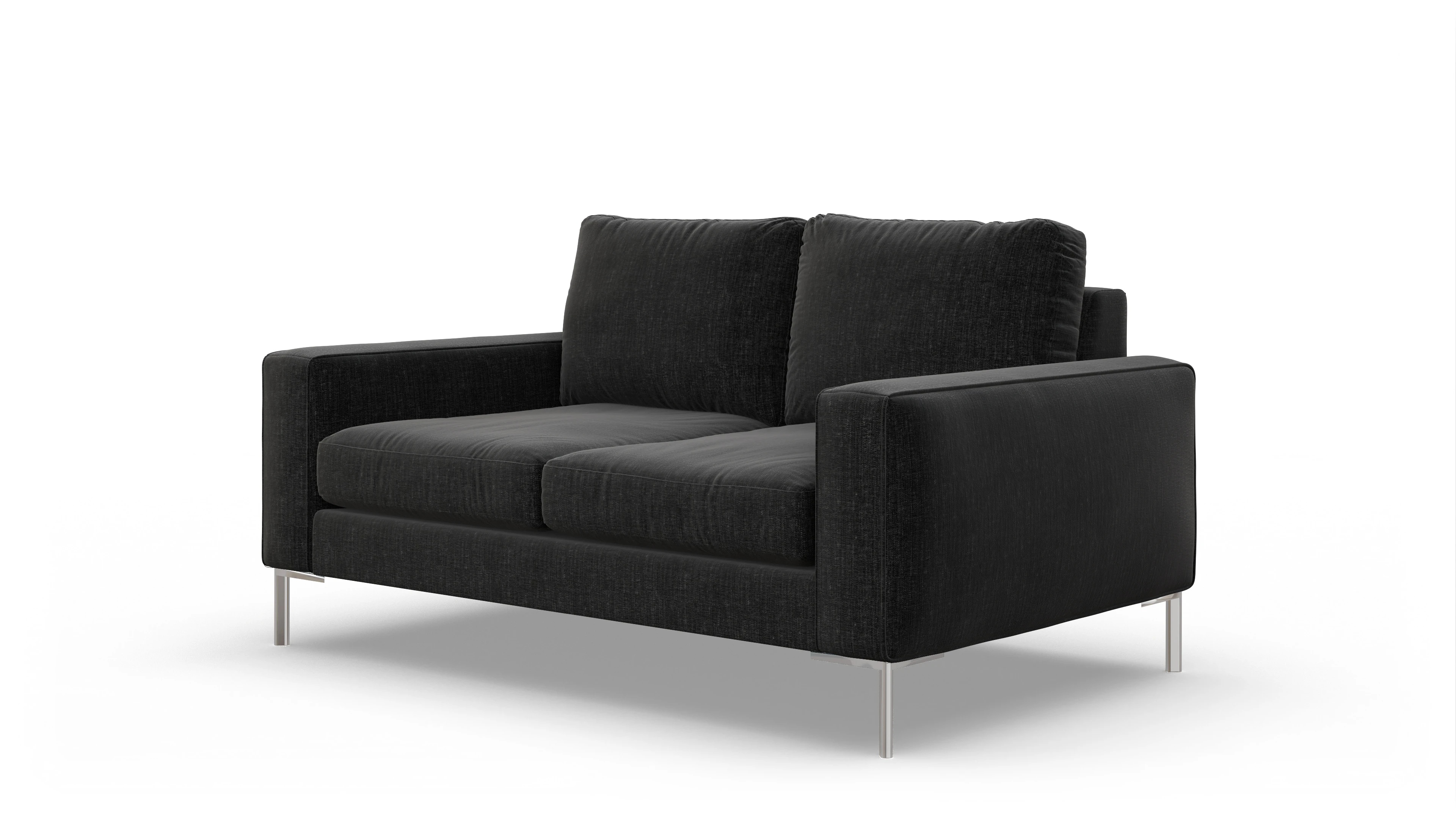 Ansicht des Produktes Pinedo 2-Sitzer in Stoff schwarz