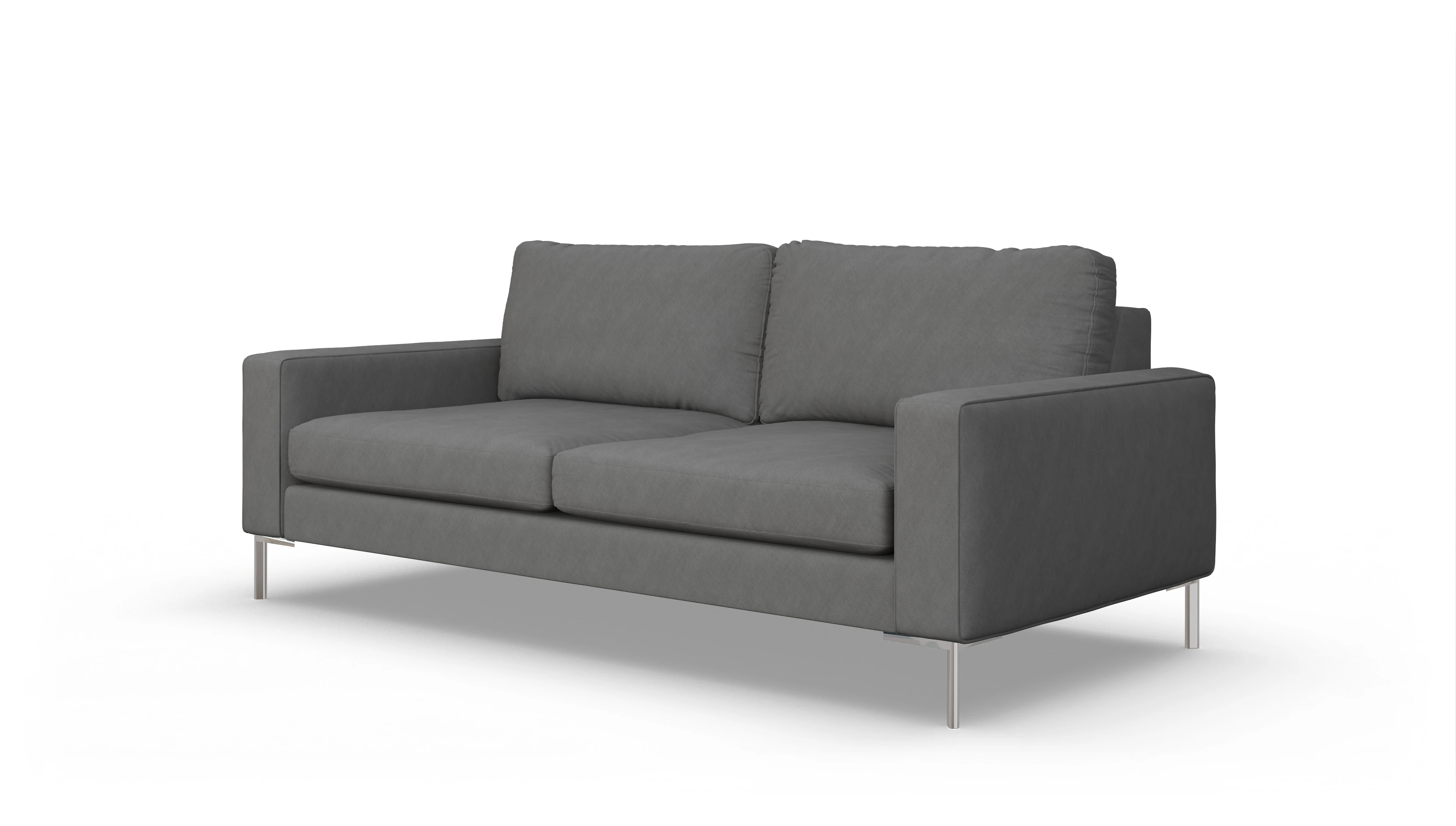 Pinedo Stoffsofa Ansicht des Produktes Pinedo 3,5-Sitzer in Stoff grau