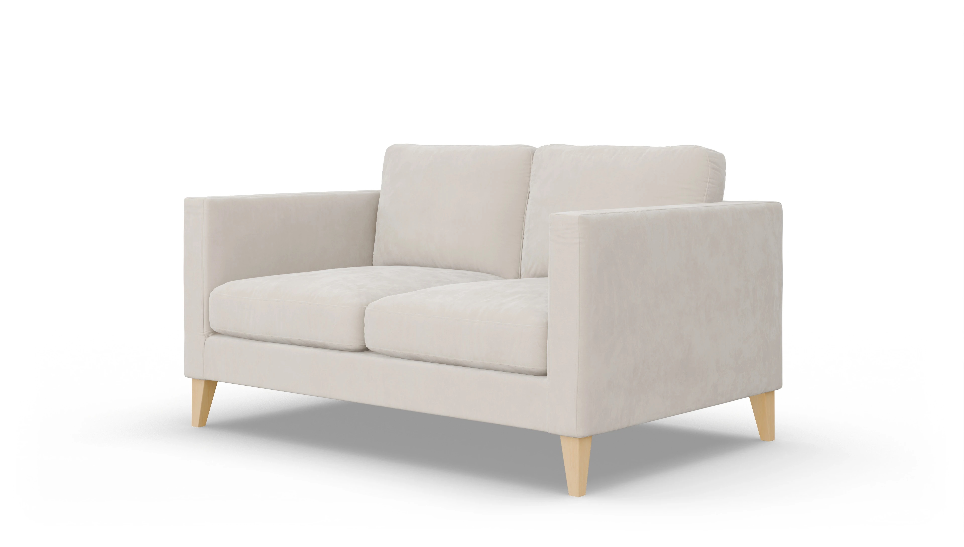 Montes Stoffsofa Ansicht des Produktes Montes 2-Sitzer in Samt weiß