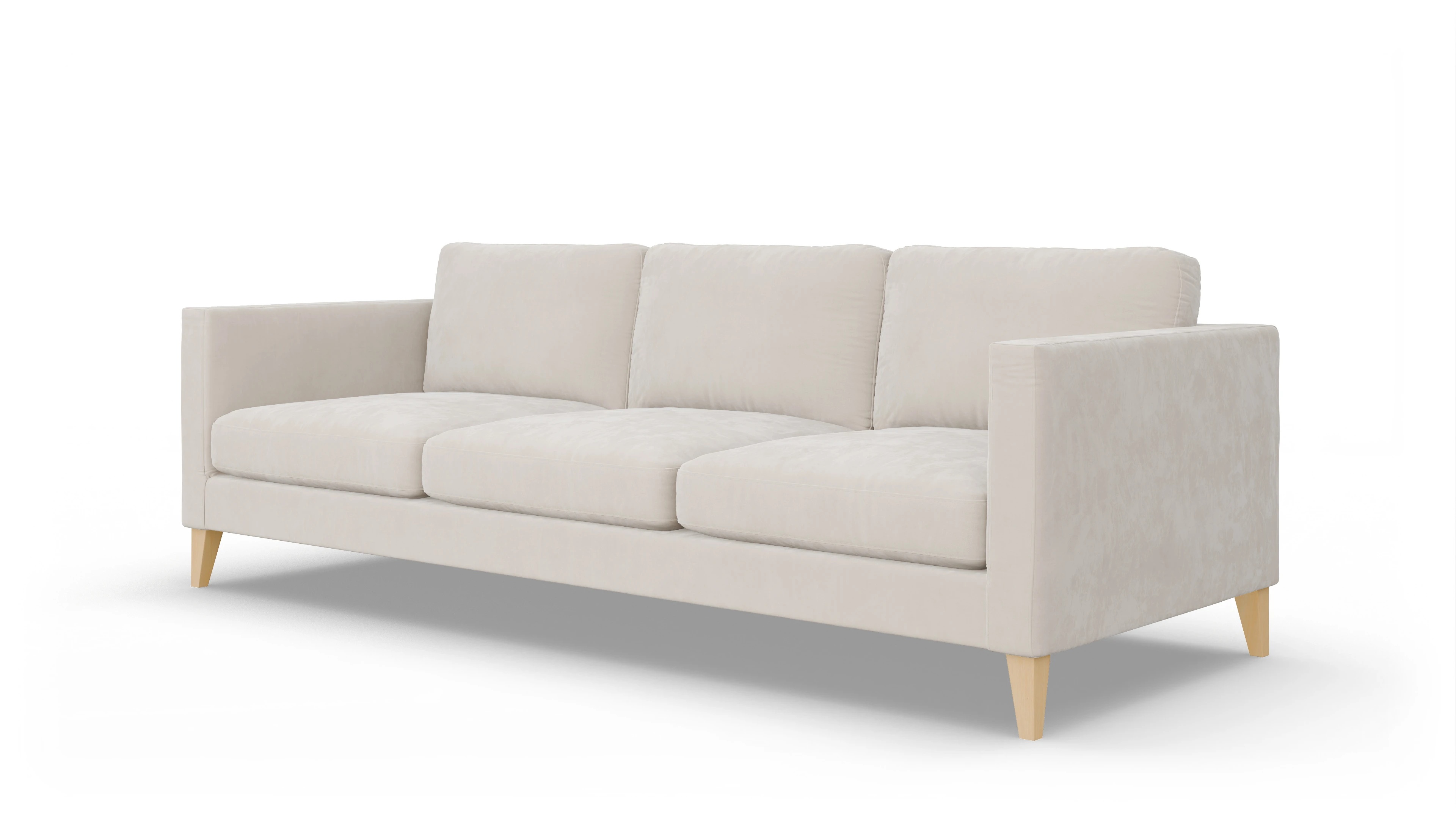 Montes Stoffsofa Ansicht des Produktes Montes 4,5-Sitzer in Samt weiß