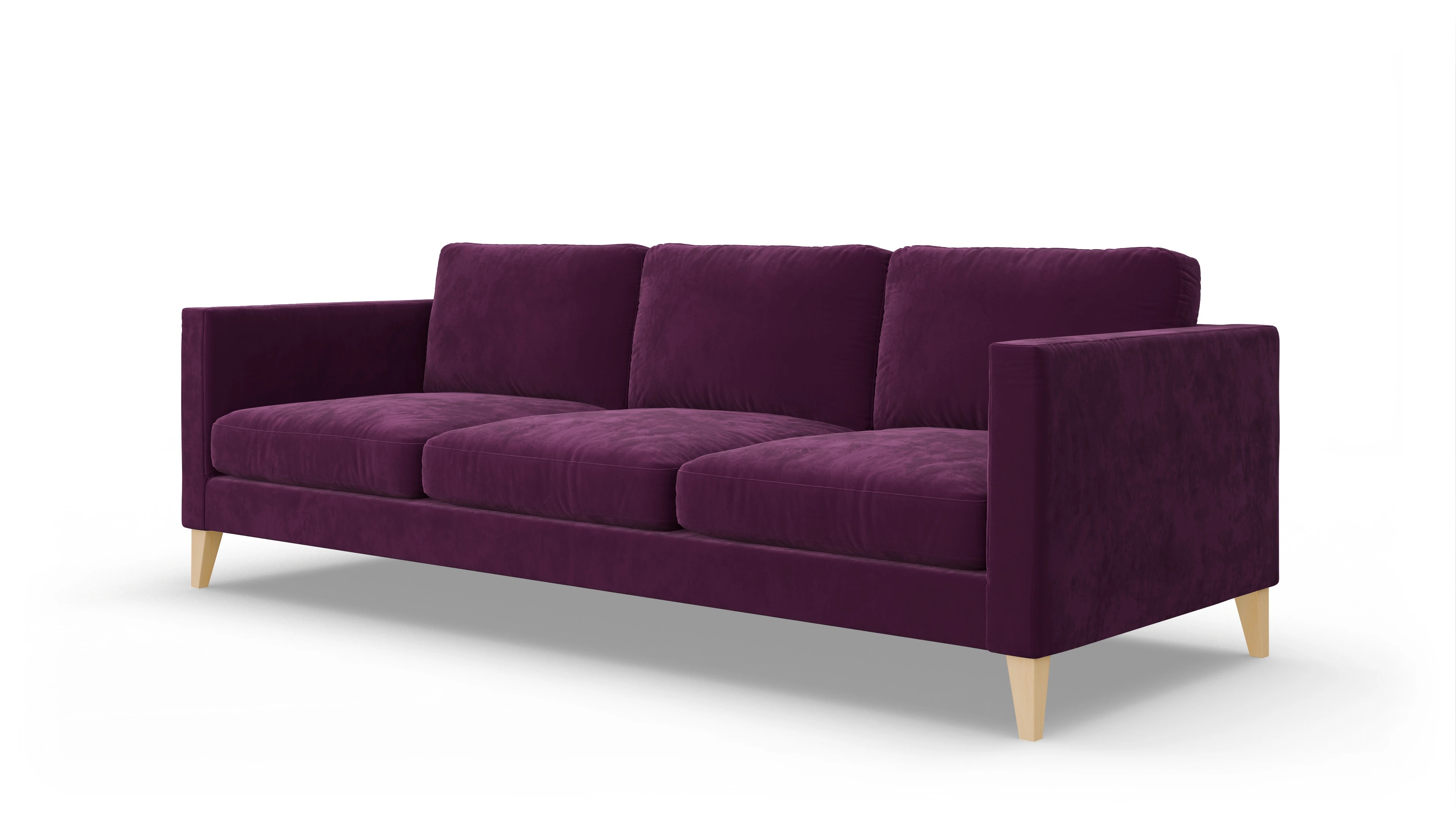 Ansicht des Produktes Montes 4,5-Sitzer in Samt rot