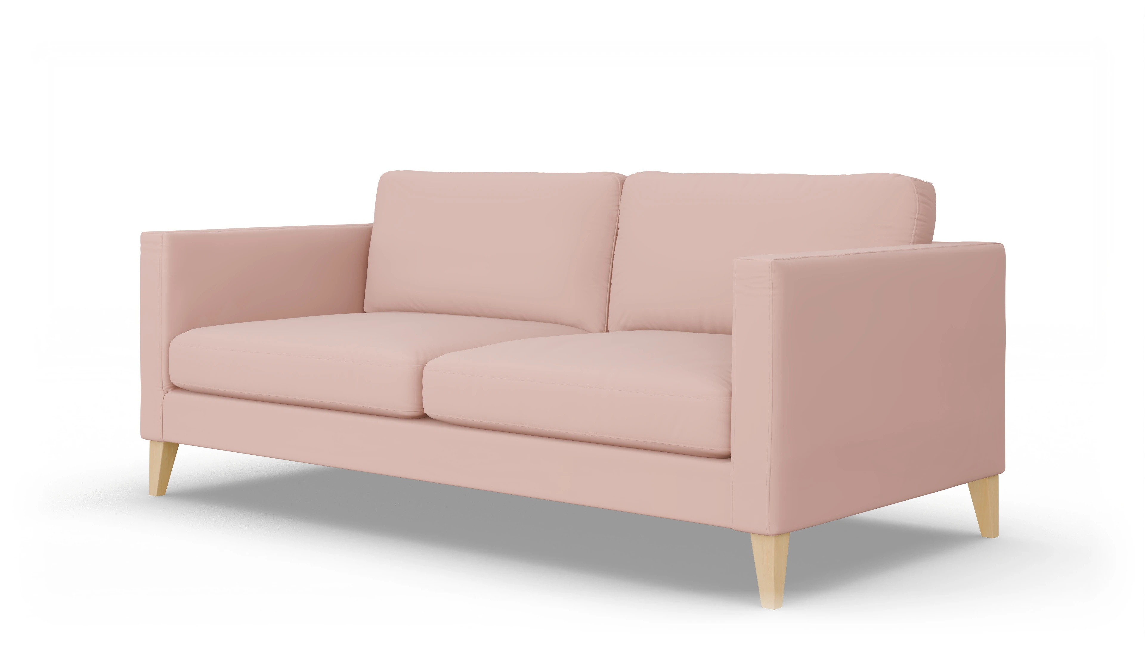 Montes Stoffsofa Ansicht des Produktes Montes 3,5-Sitzer in Samt rot