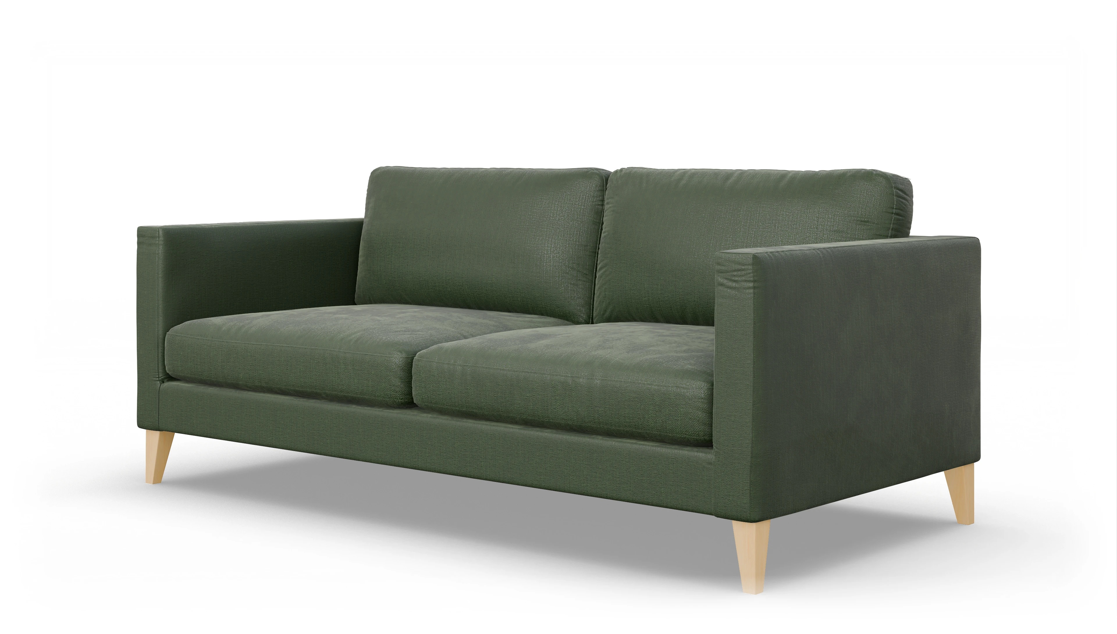 Montes Stoffsofa Ansicht des Produktes Montes 3,5-Sitzer in Stoff grün