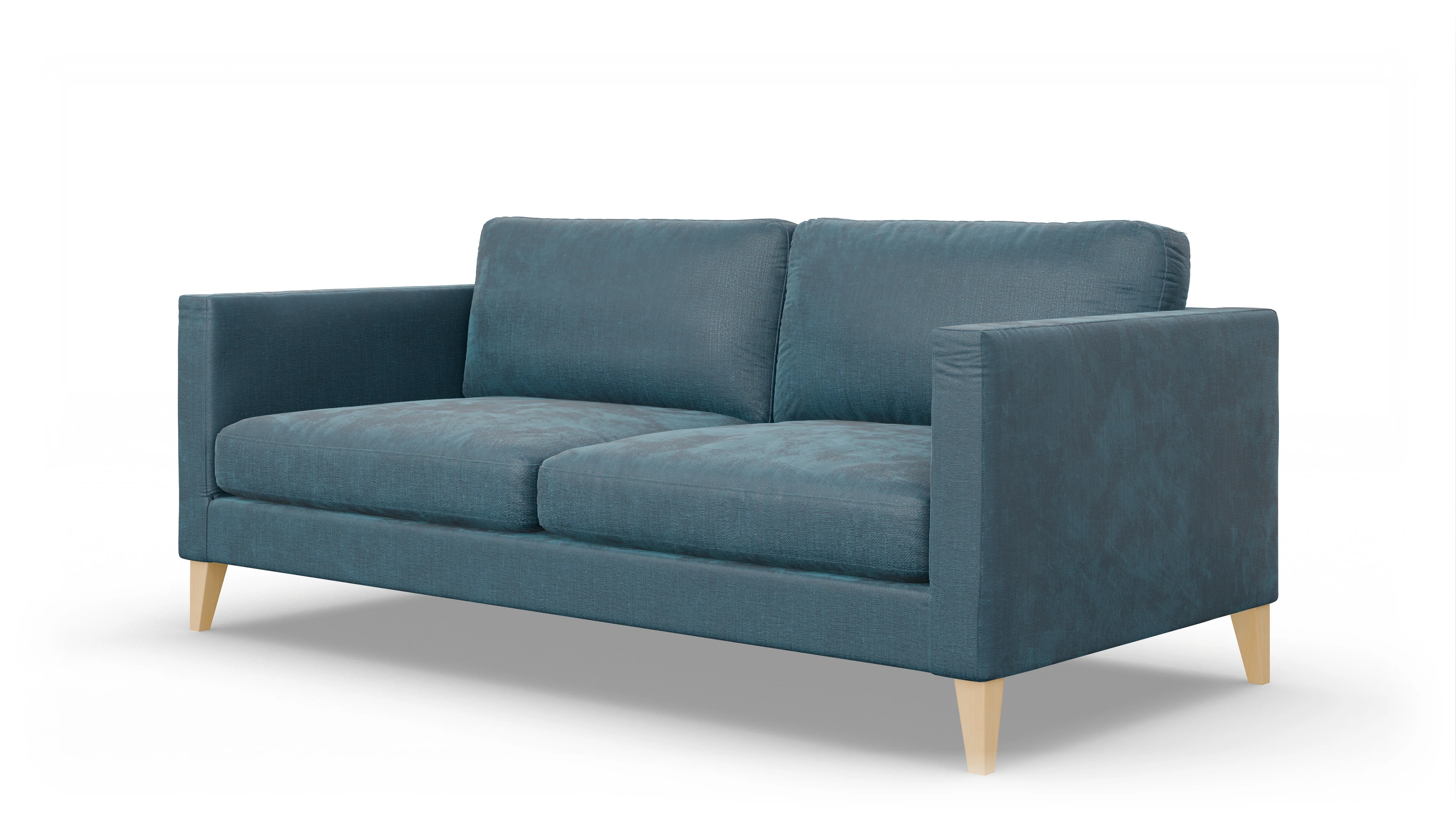 Montes Stoffsofa Ansicht des Produktes Montes 3,5-Sitzer in Stoff blau