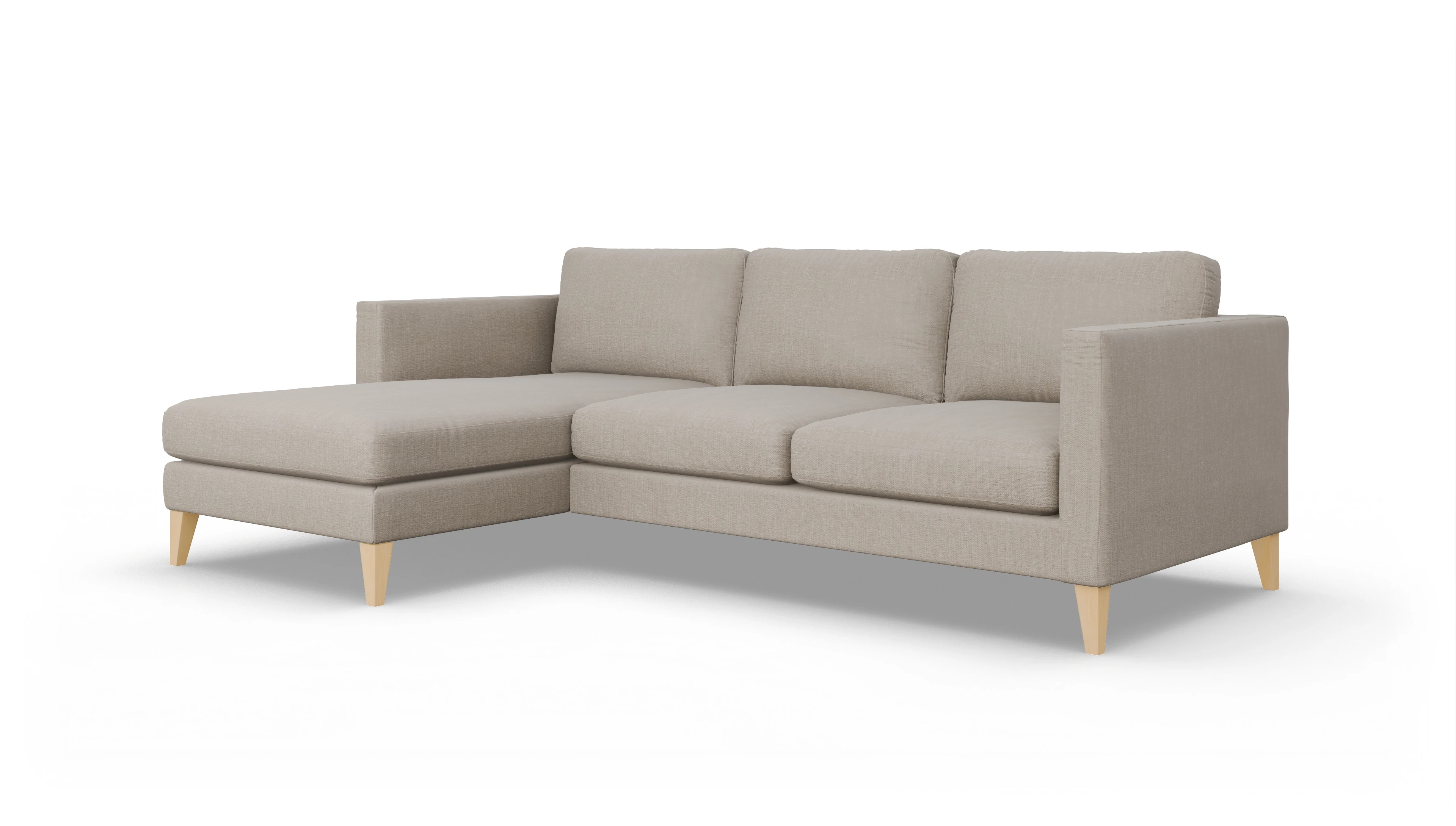 Ansicht des Produktes Montes Sofa mit Rec links in Stoff braun