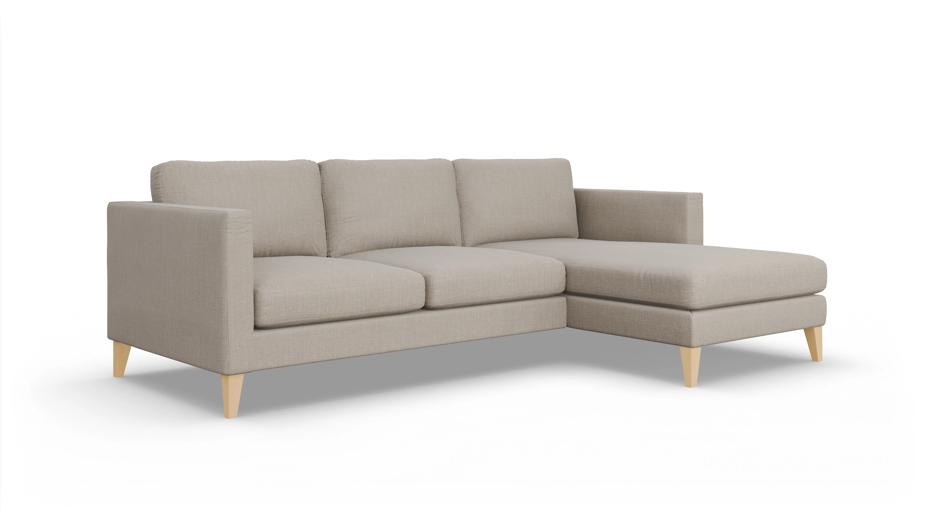 Ansicht des Produktes Montes Sofa mit Rec rechts in Stoff braun