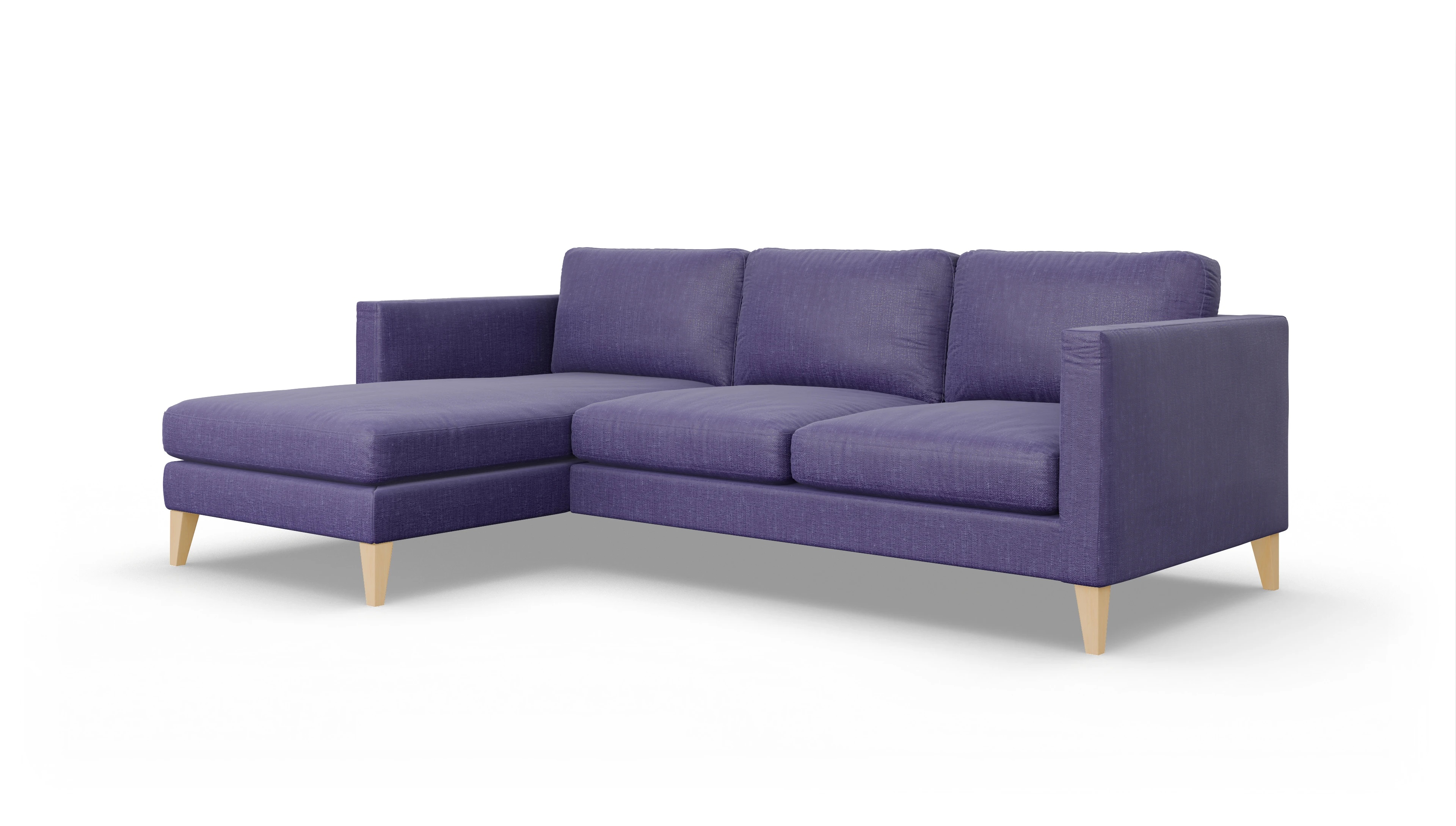 Ansicht des Produktes Montes Sofa mit Rec links in Stoff blau