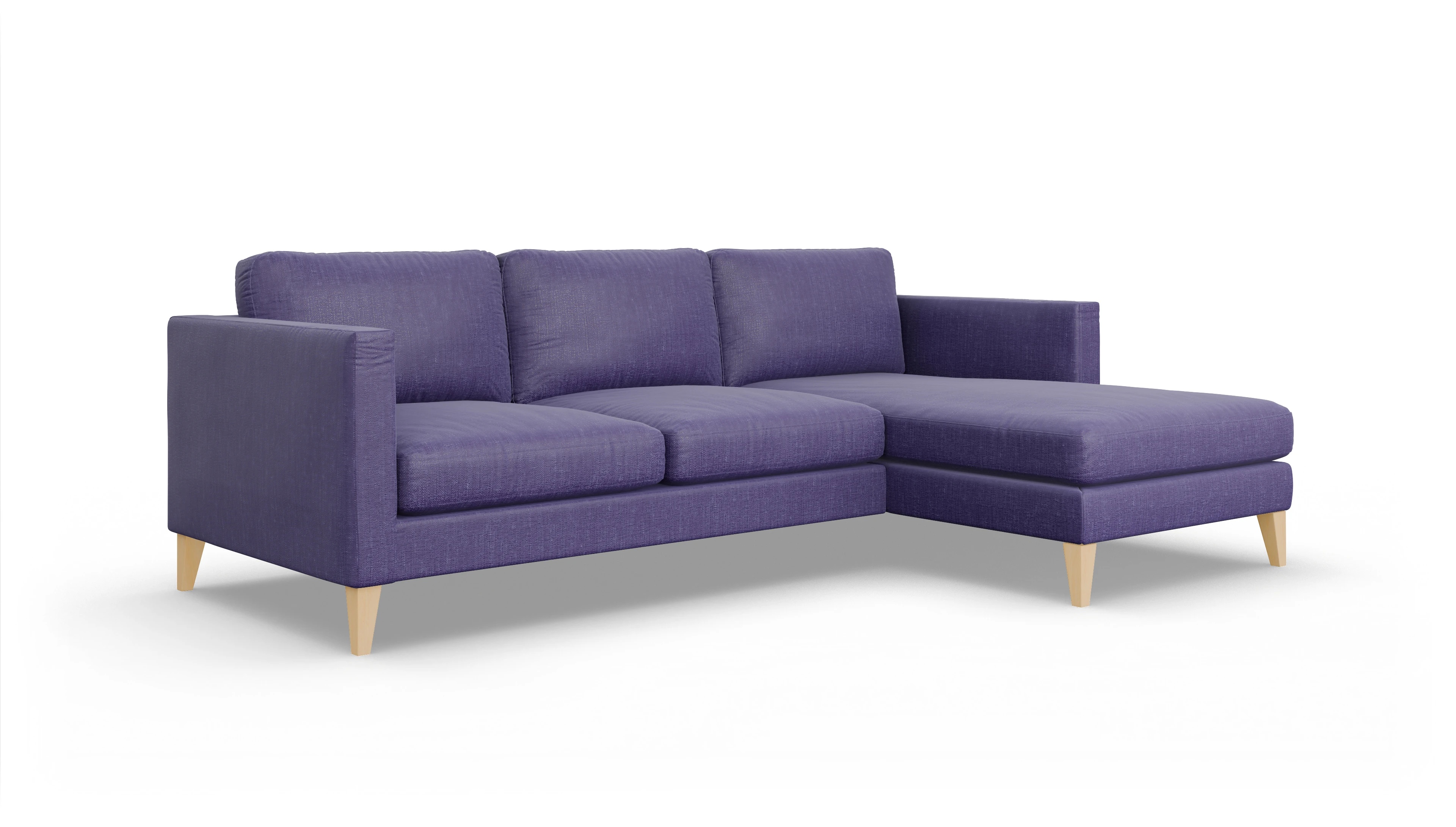 Ansicht des Produktes Montes Sofa mit Rec rechts in Stoff blau