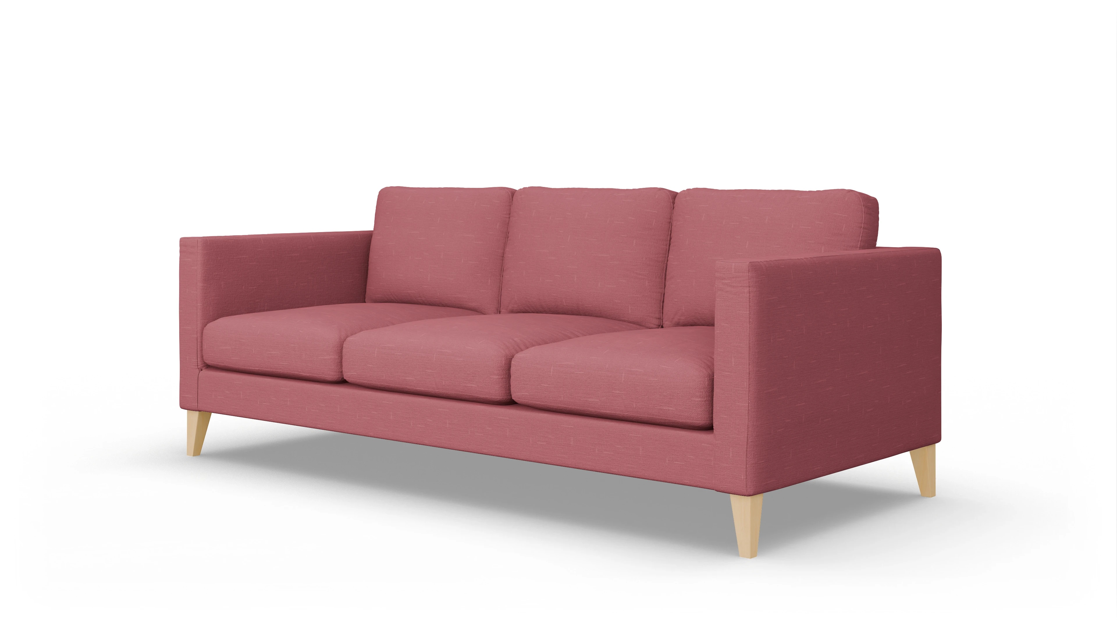 Montes Stoffsofa Ansicht des Produktes Montes 4-Sitzer in Stoff rot