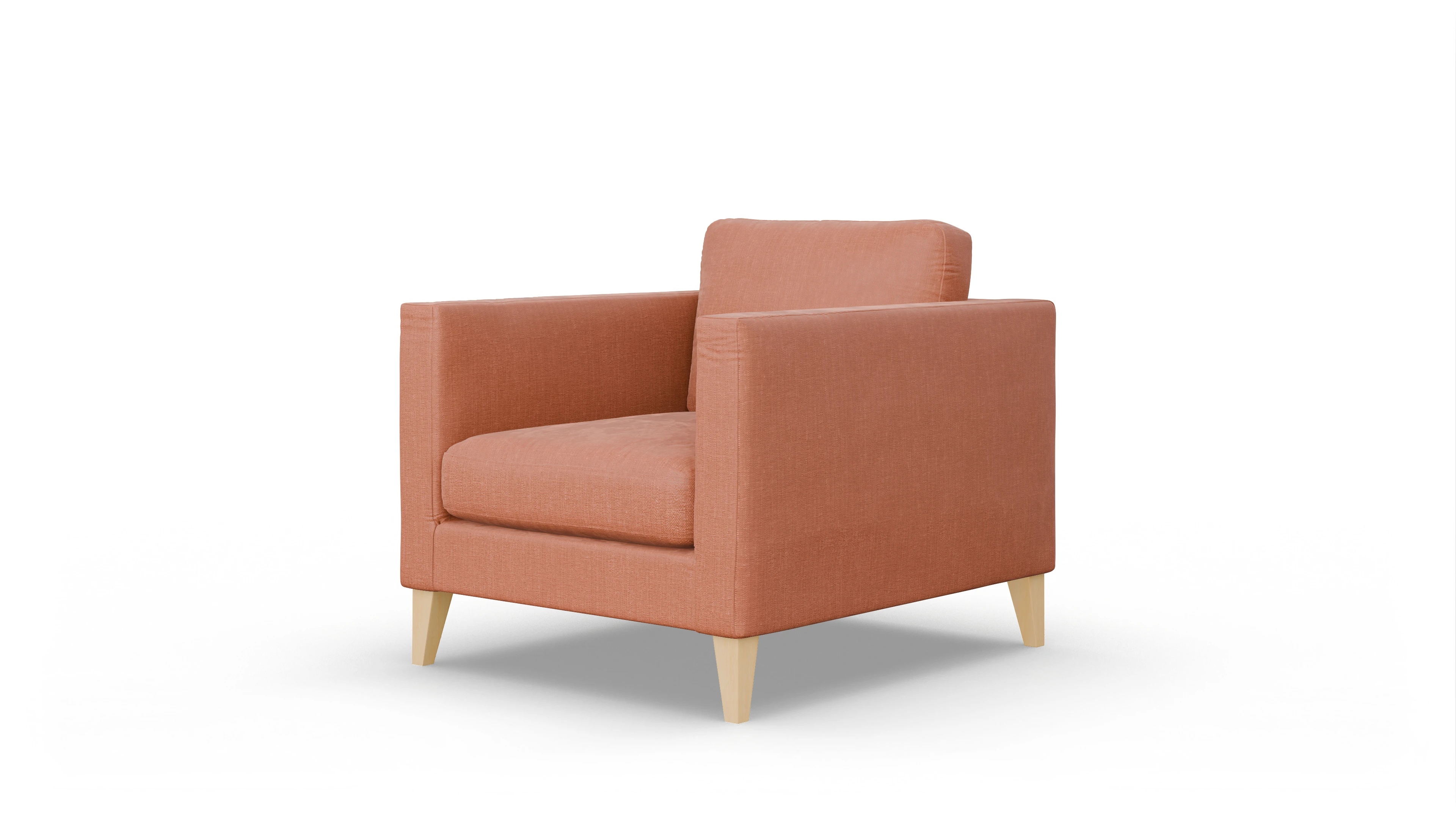 Montes Stoffsessel Ansicht des Produktes Montes Sessel in Stoff orange