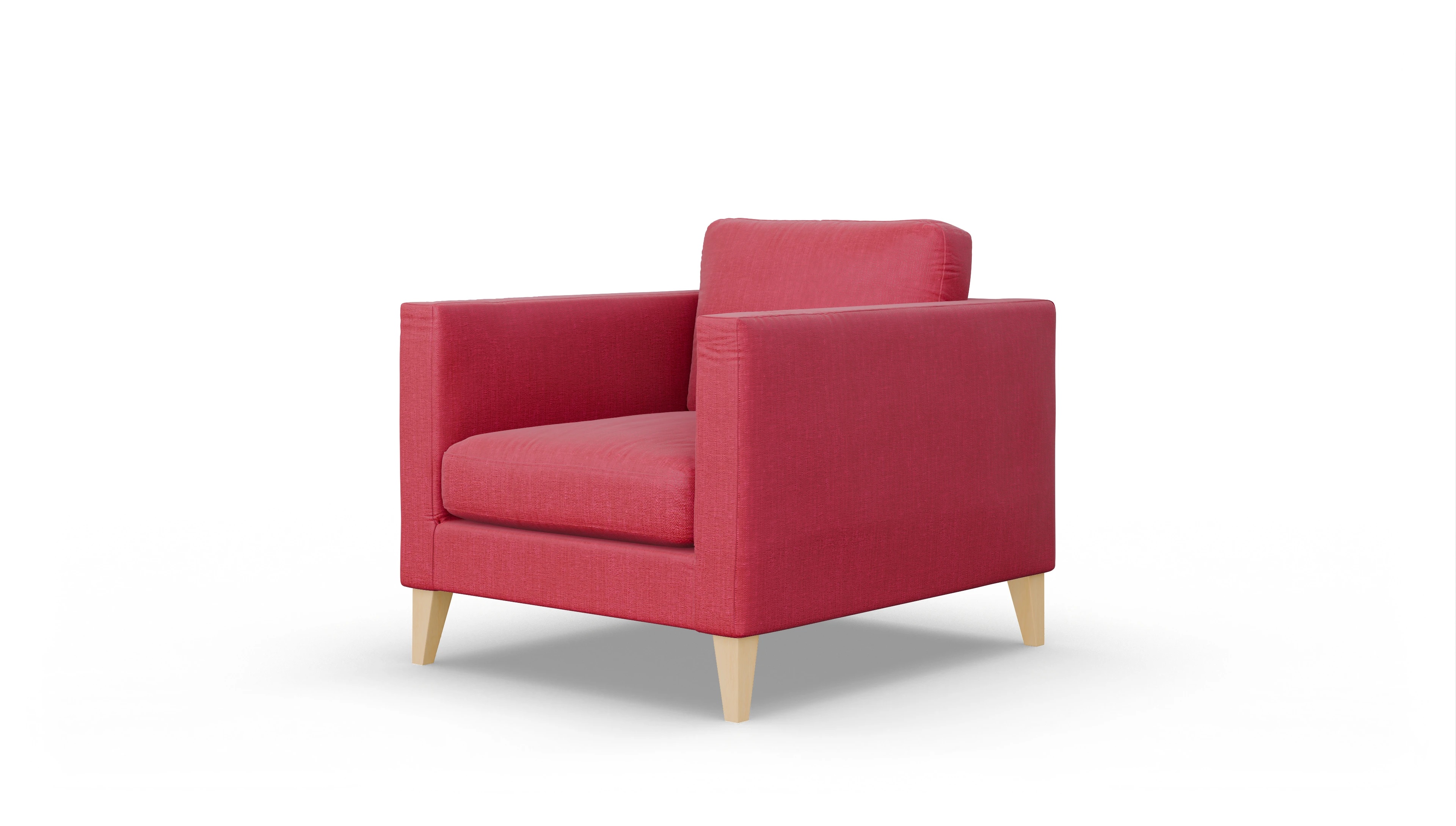 Montes Stoffsessel Ansicht des Produktes Montes Sessel in Stoff rot