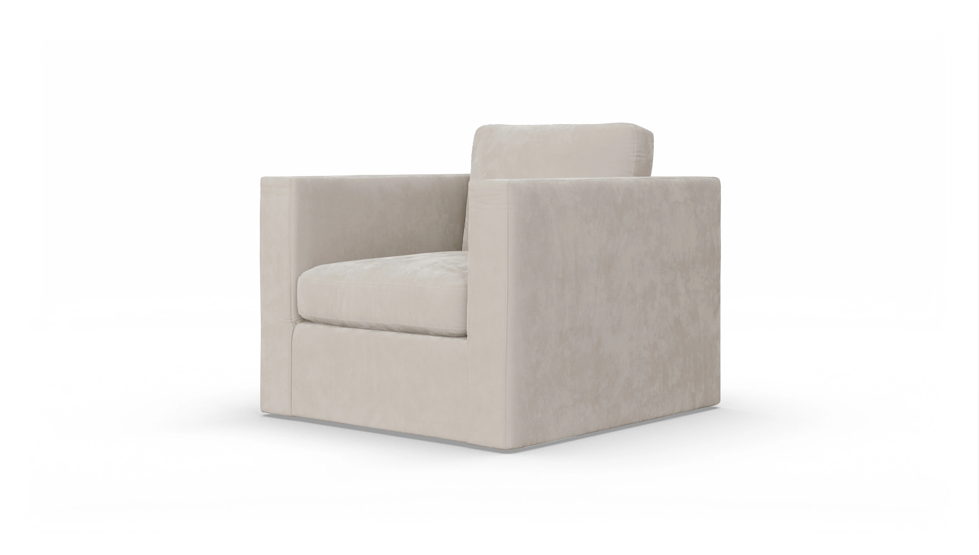 Ansicht des Produktes Santiago Sessel in Samt weiß