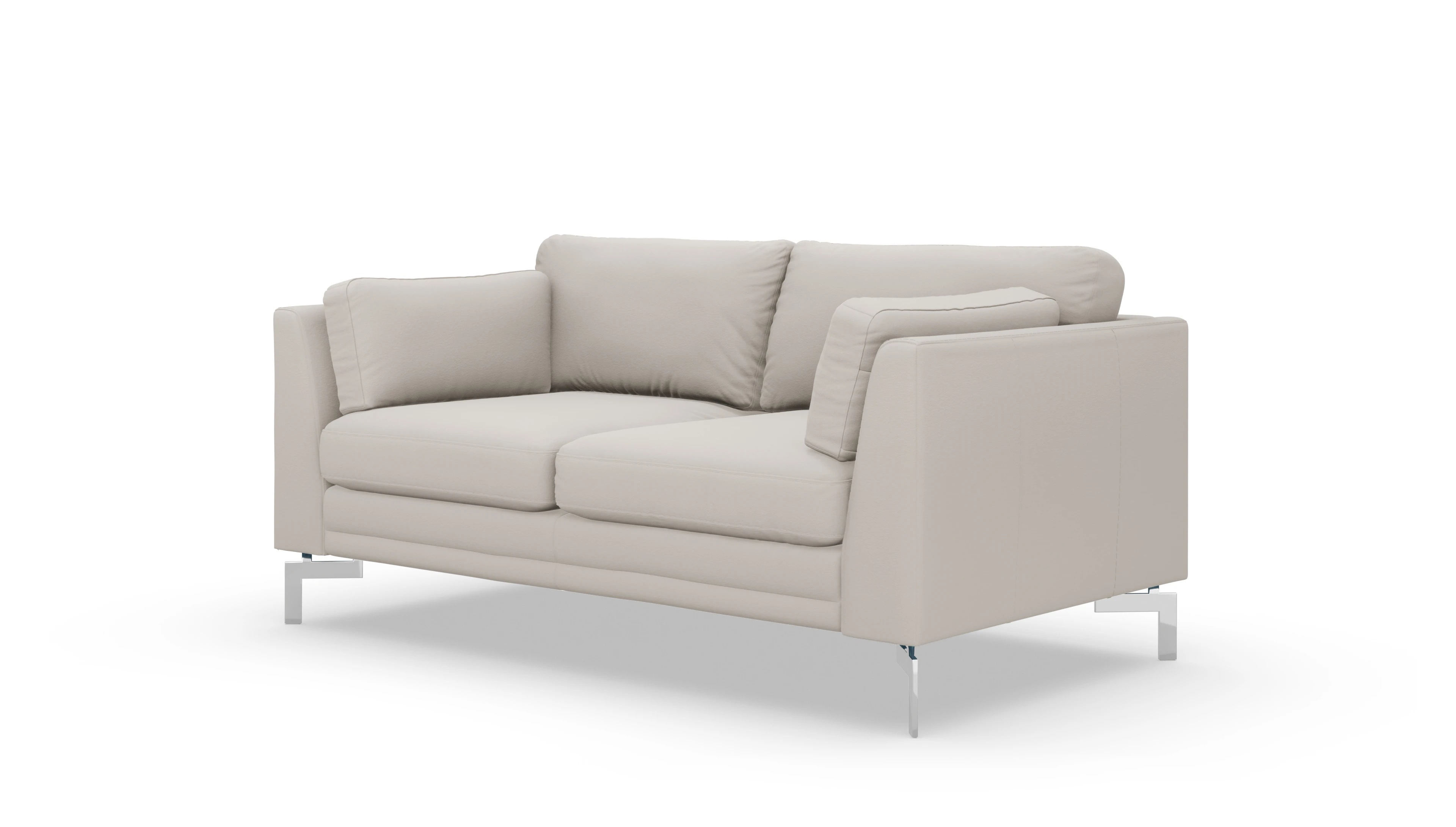 Lexington Ledersofa Ansicht des Produktes Lexington 2-Sitzer in Leder grau