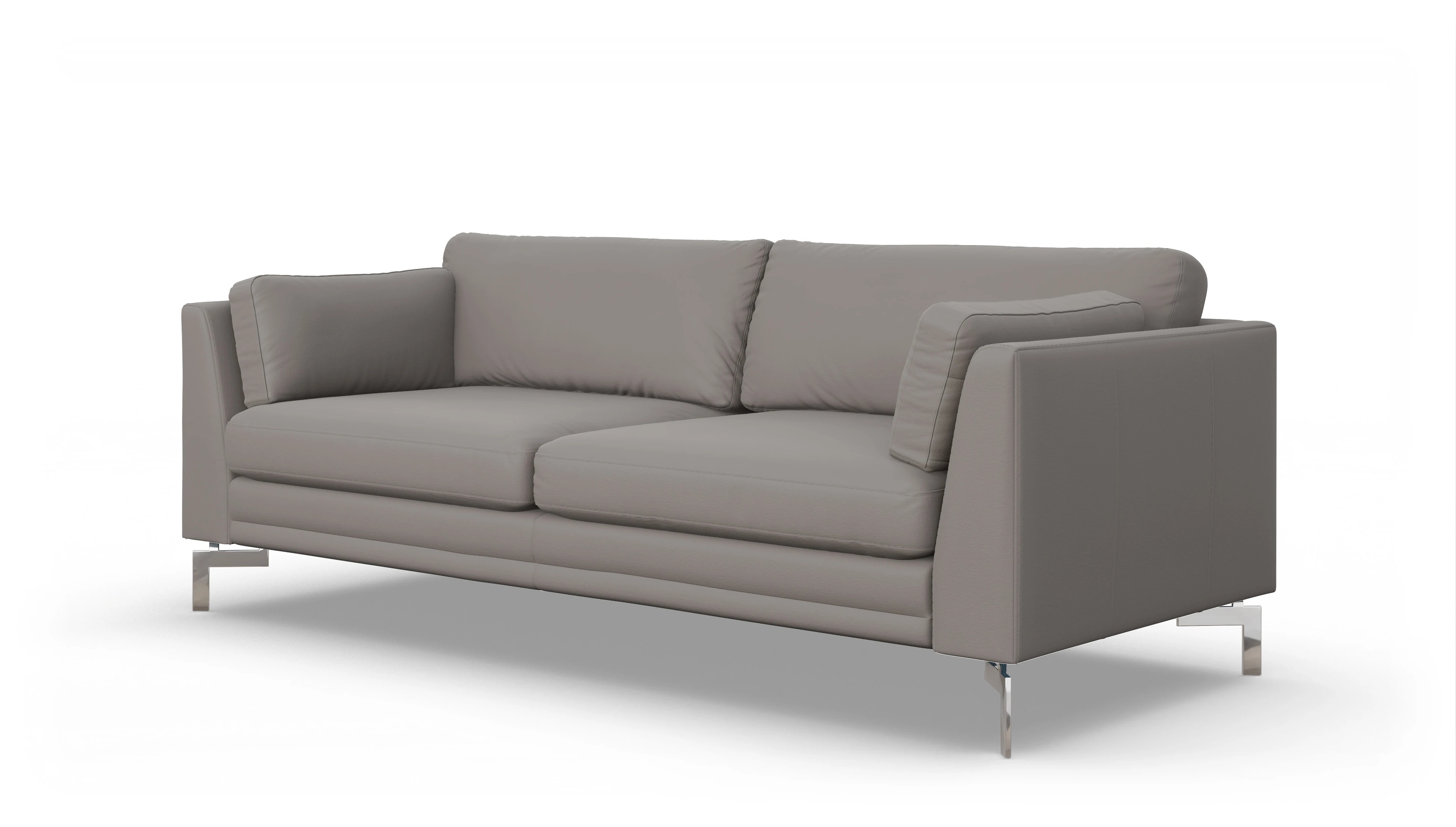 Ansicht des Produktes Lexington 3-Sitzer in Leder grau