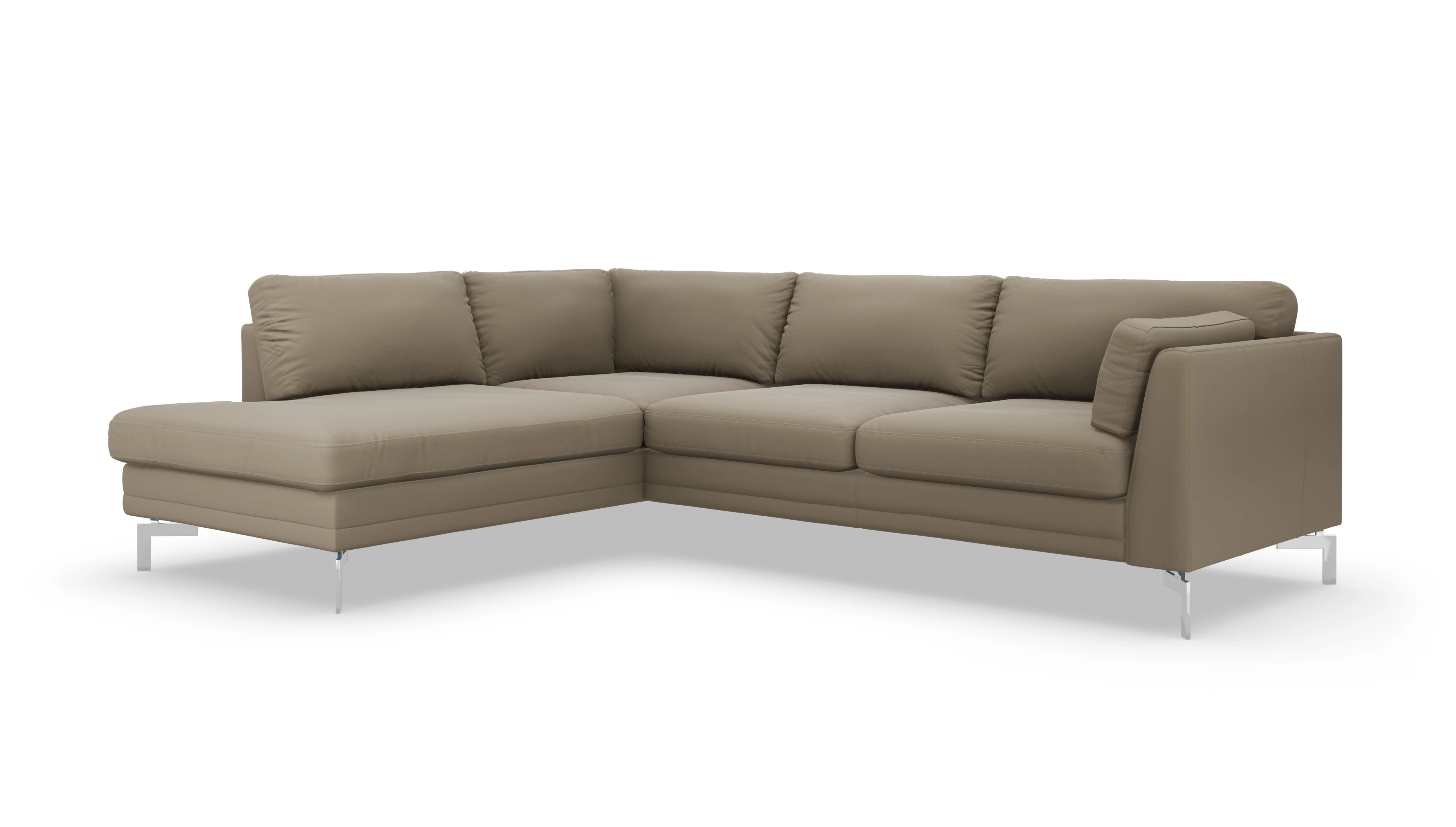 Lexington Ledersofa Ansicht des Produktes Lexington Sofa mit Rec links in Leder grau