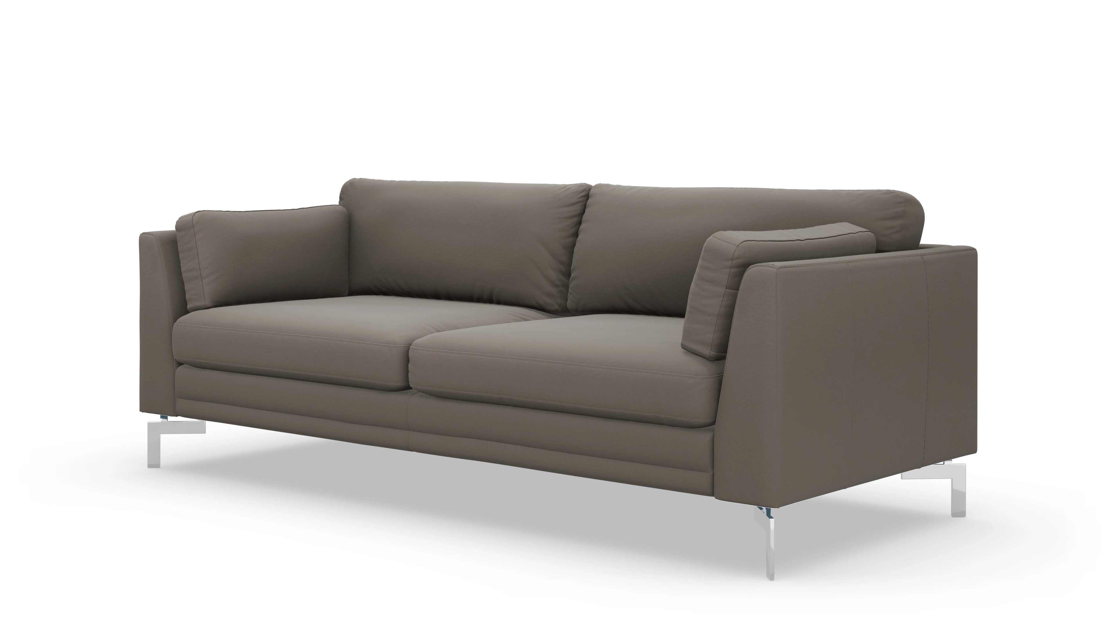 Ansicht des Produktes Lexington 3-Sitzer in Leder grau