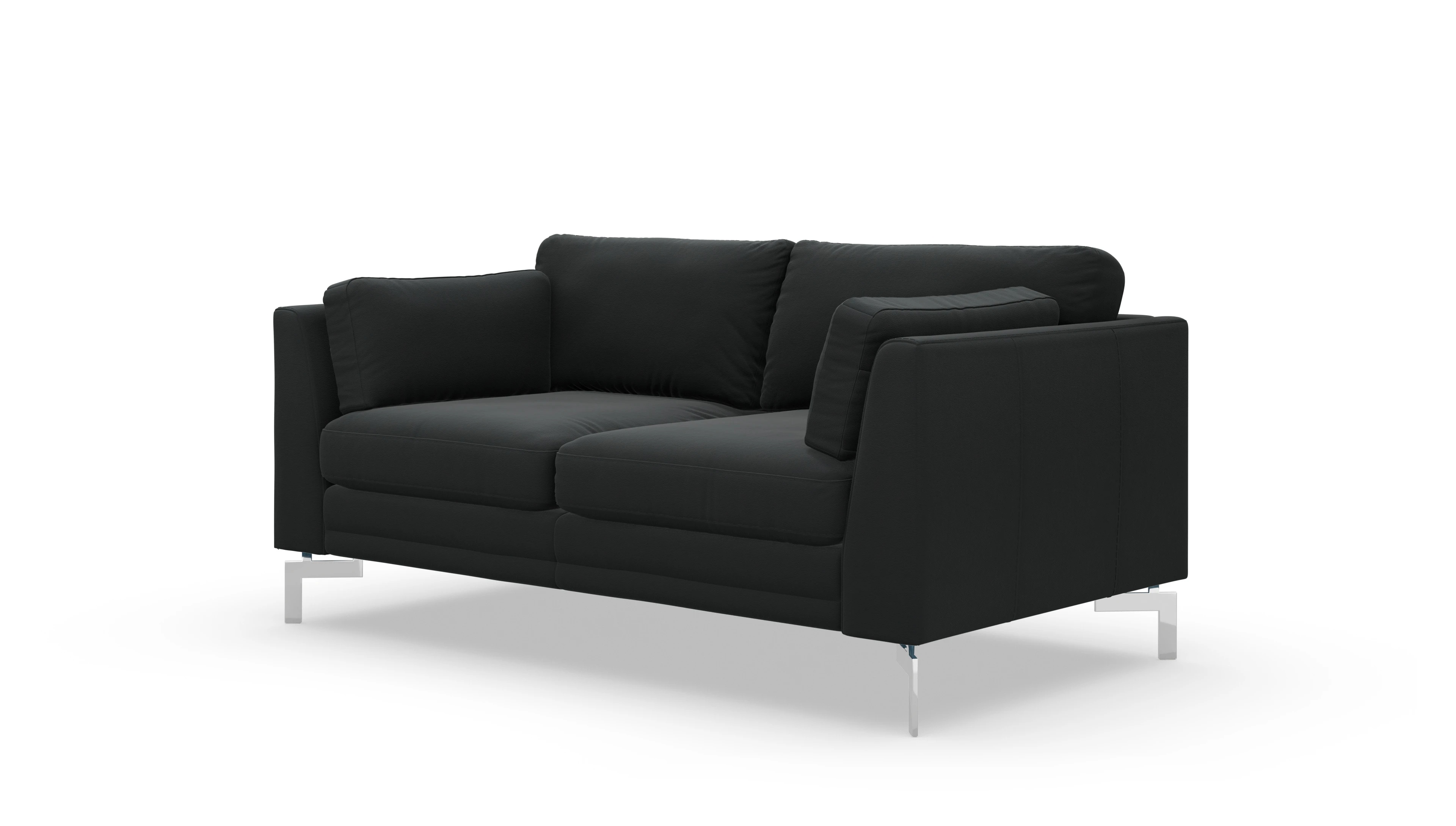 Lexington Ledersofa Ansicht des Produktes Lexington 2-Sitzer in Leder schwarz