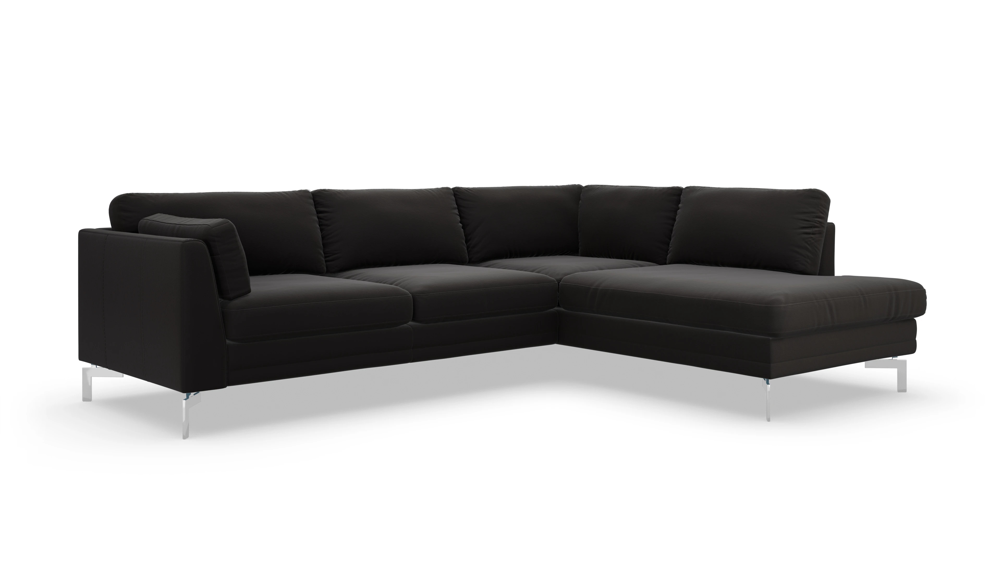 Ansicht des Produktes Lexington Sofa mit Rec rechts in Leder braun