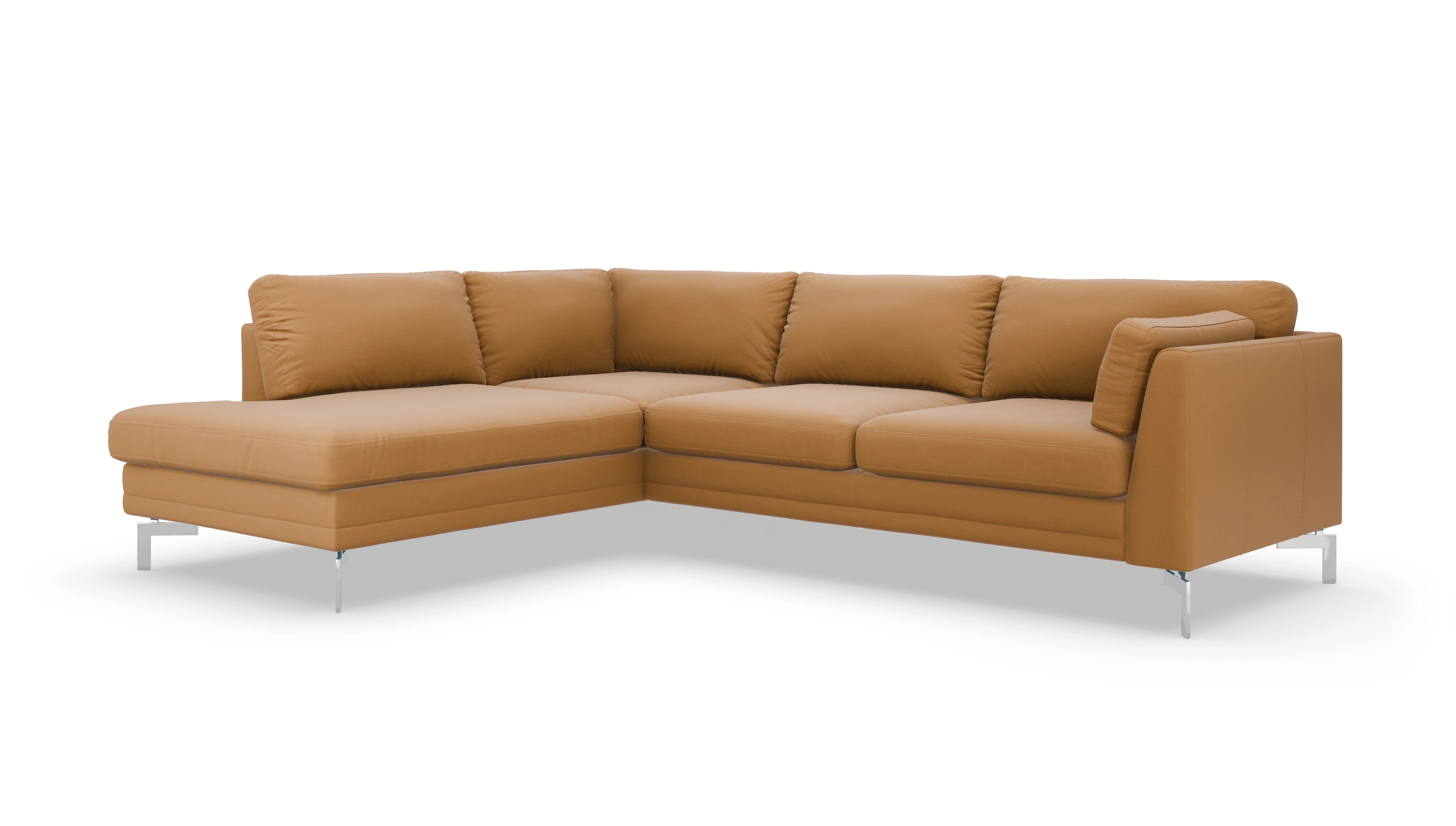Ansicht des Produktes Lexington Sofa mit Rec links in Leder braun