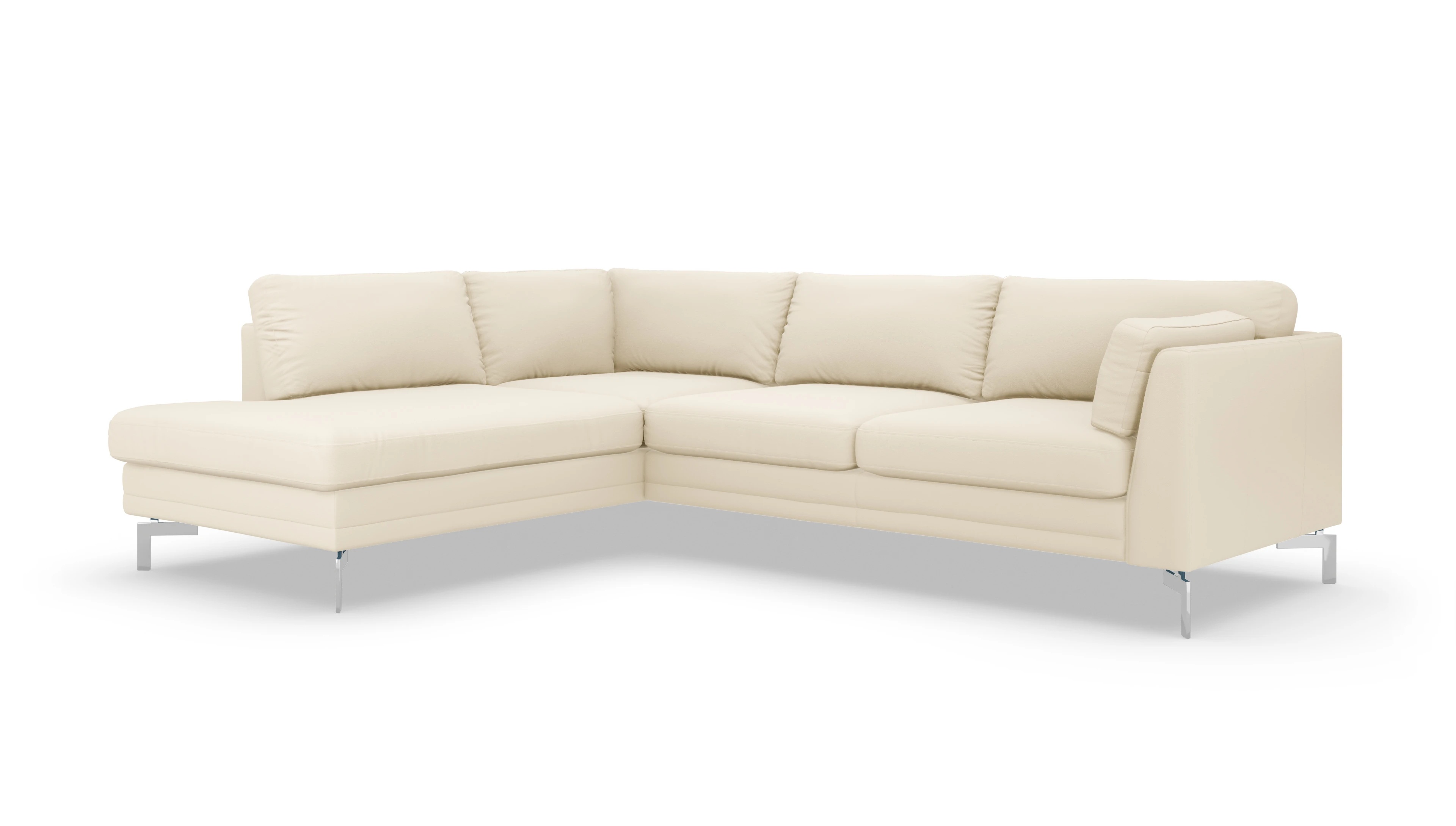 Ansicht des Produktes Lexington Sofa mit Rec links in Leder weiß