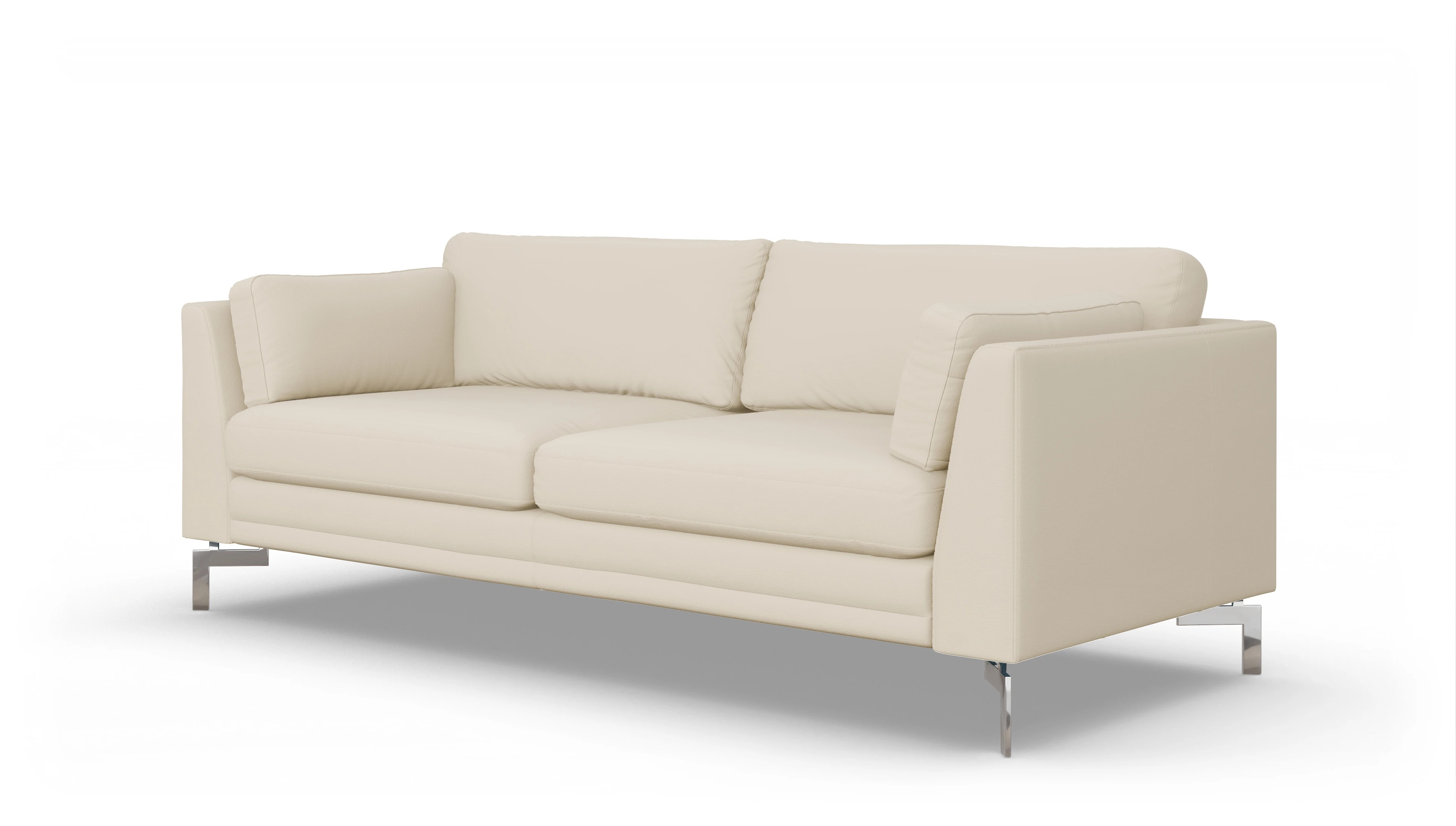 Ansicht des Produktes Lexington 3-Sitzer in Leder weiß