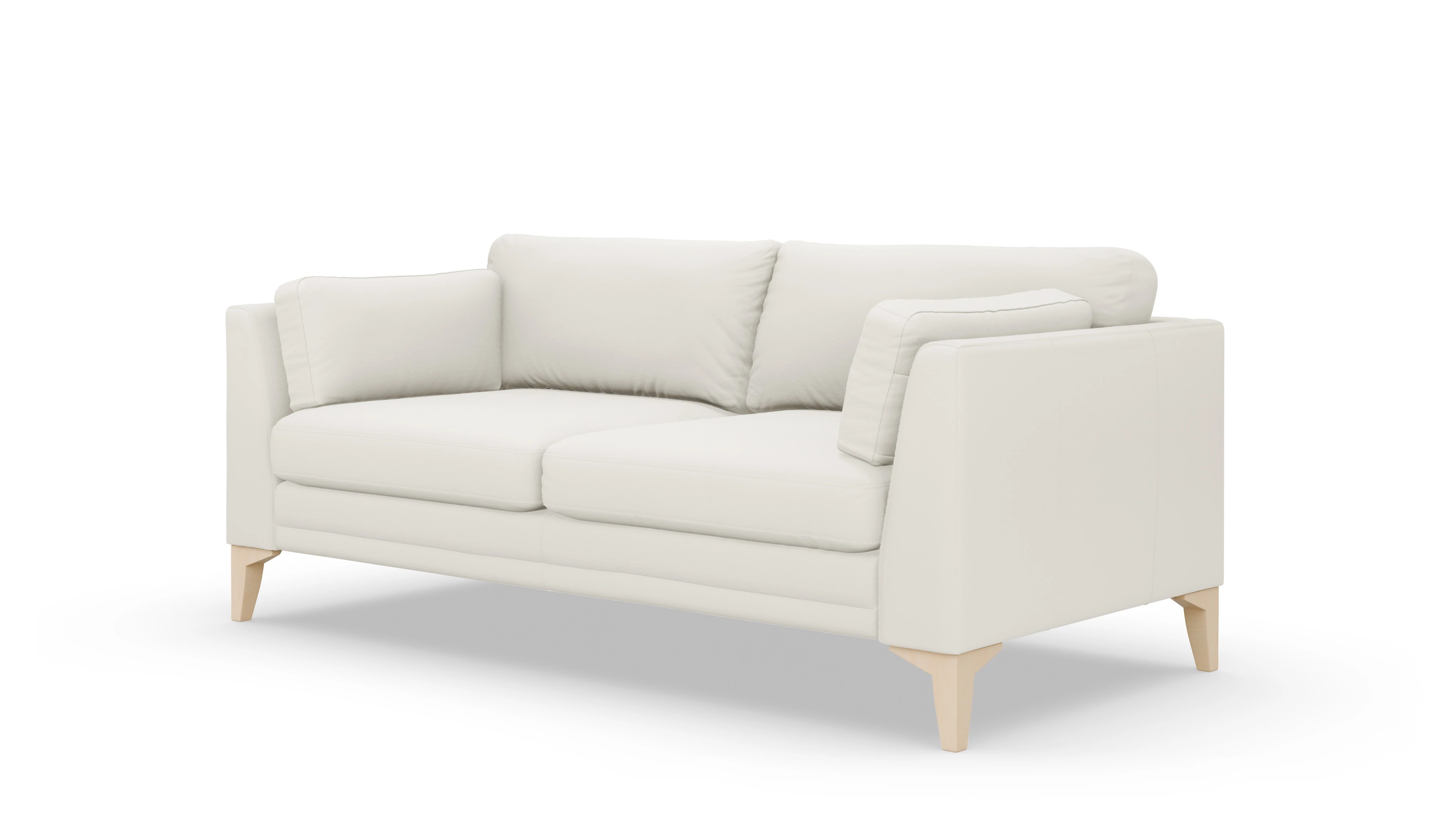 Ansicht des Produktes Village 2,5-Sitzer in Leder weiß