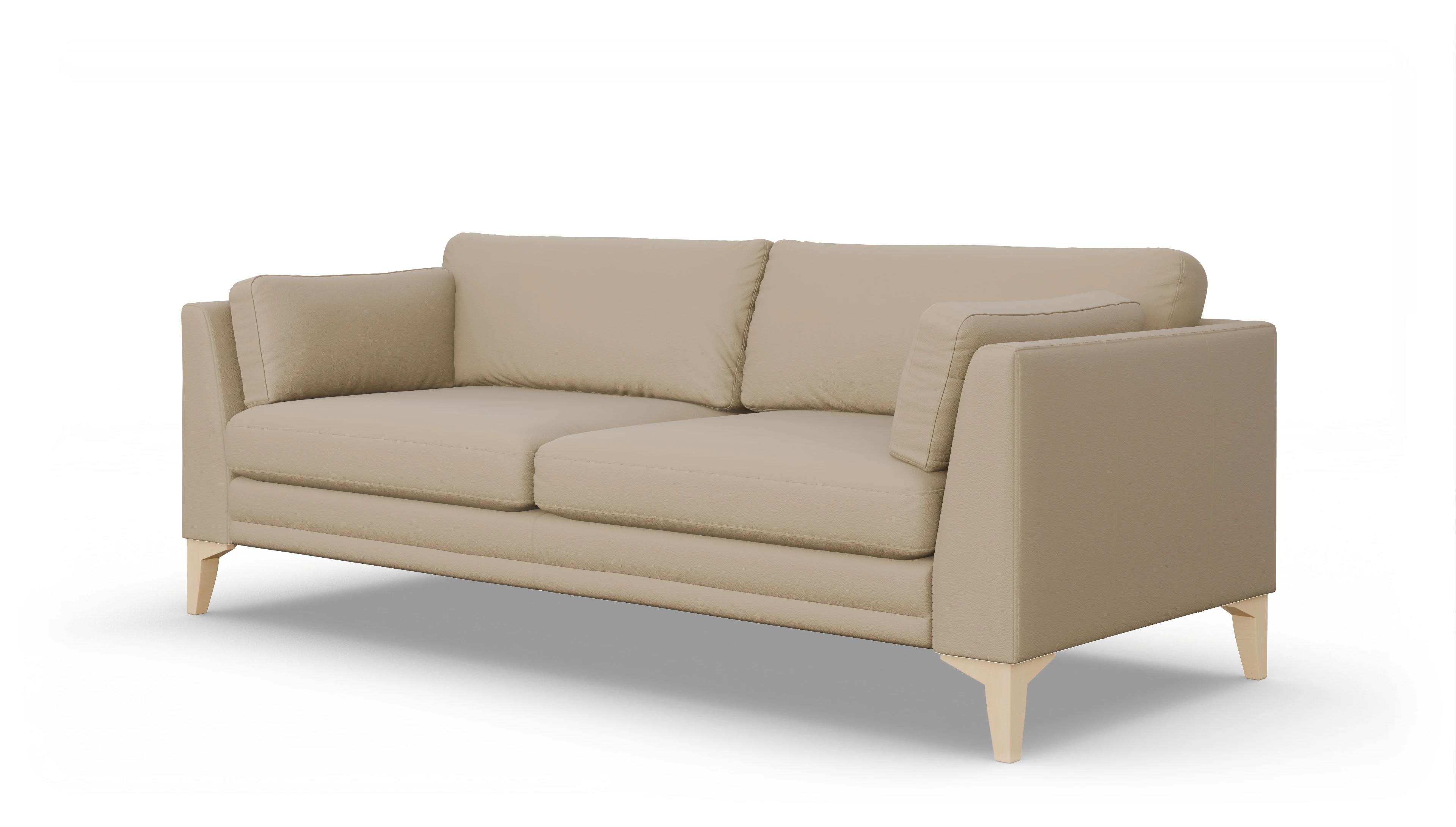 Ansicht des Produktes Village 3-Sitzer in Leder beige