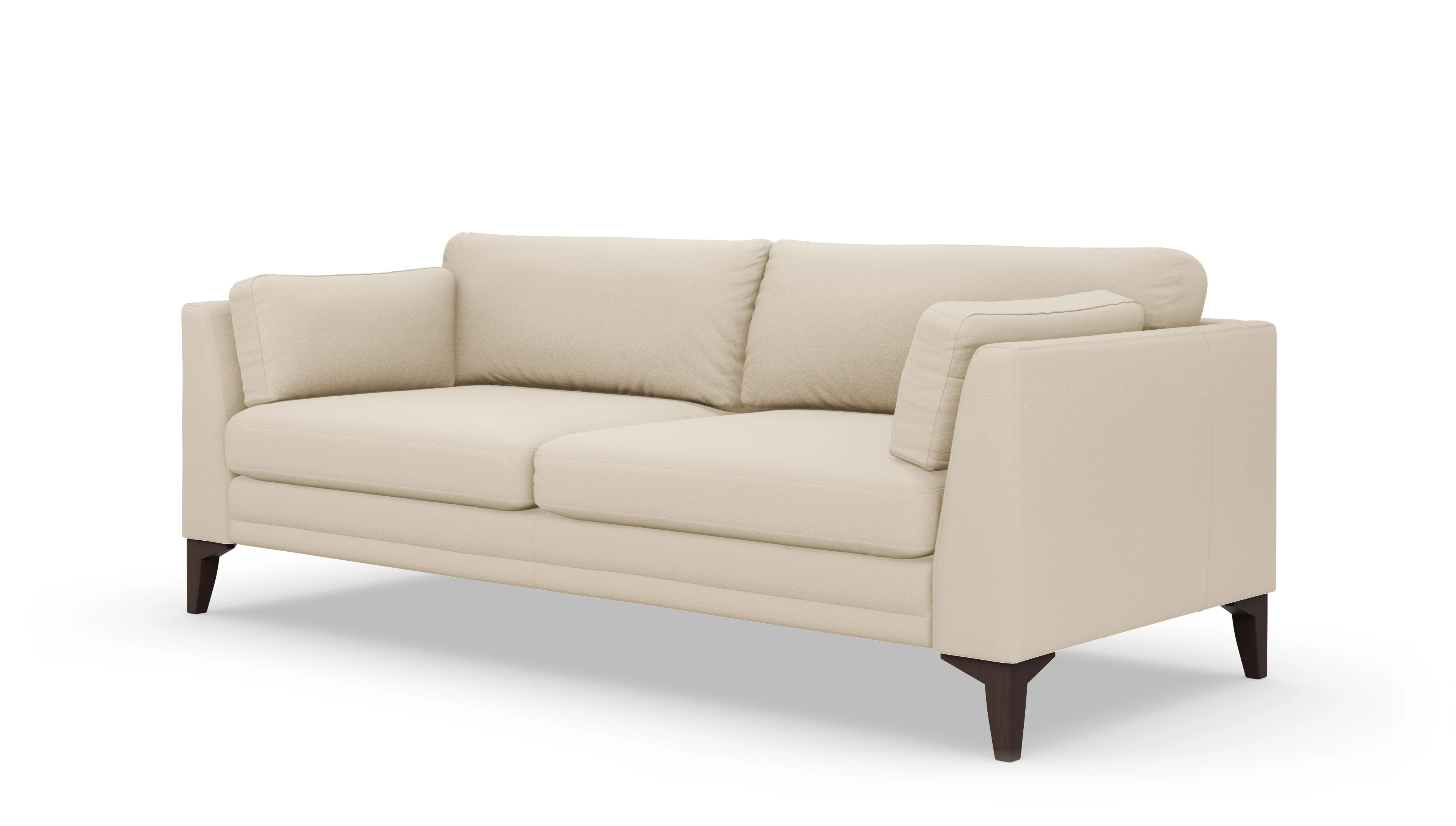 Village Ledersofa Ansicht des Produktes Village 3-Sitzer in Leder beige