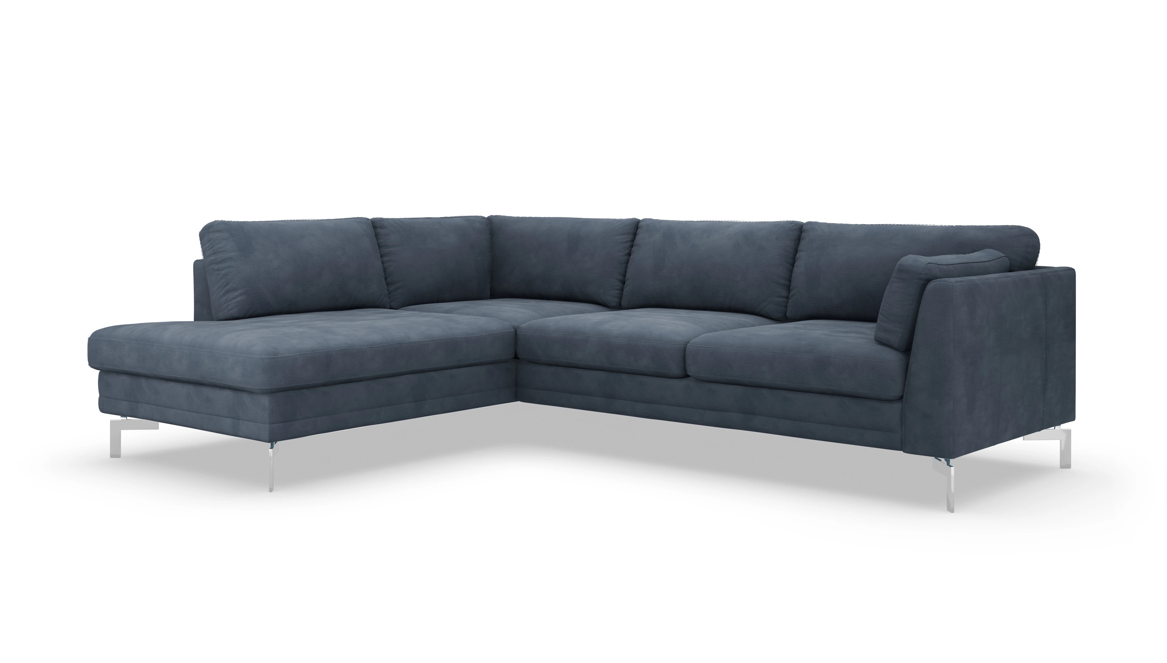 Ansicht des Produktes Lexington Sofa mit Rec links in Samt blau
