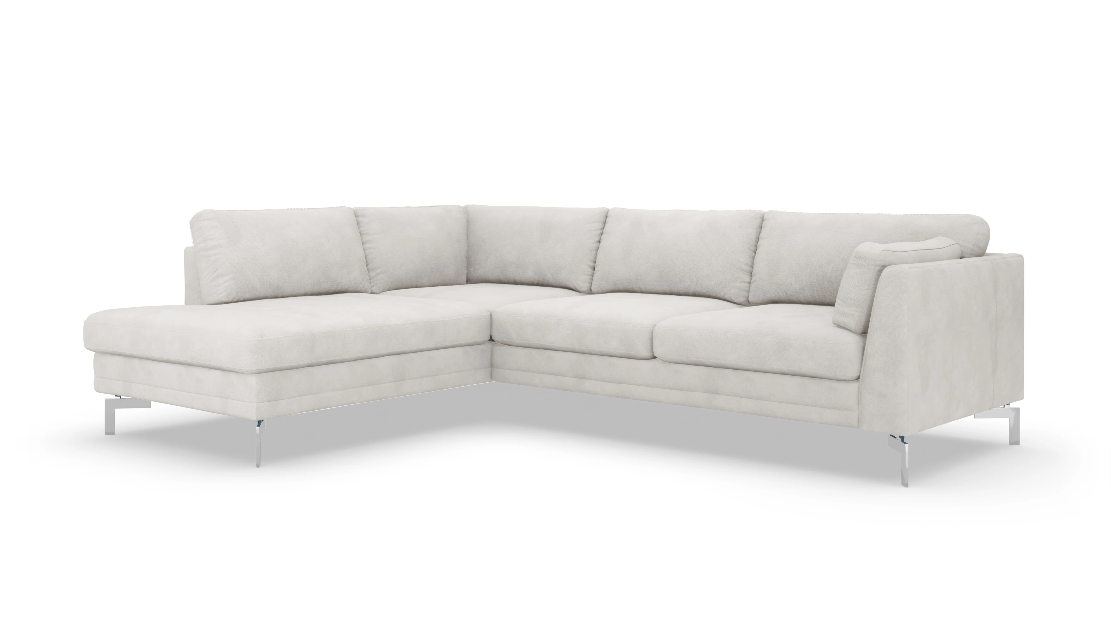 Ansicht des Produktes Lexington Sofa mit Rec links in Samt weiß