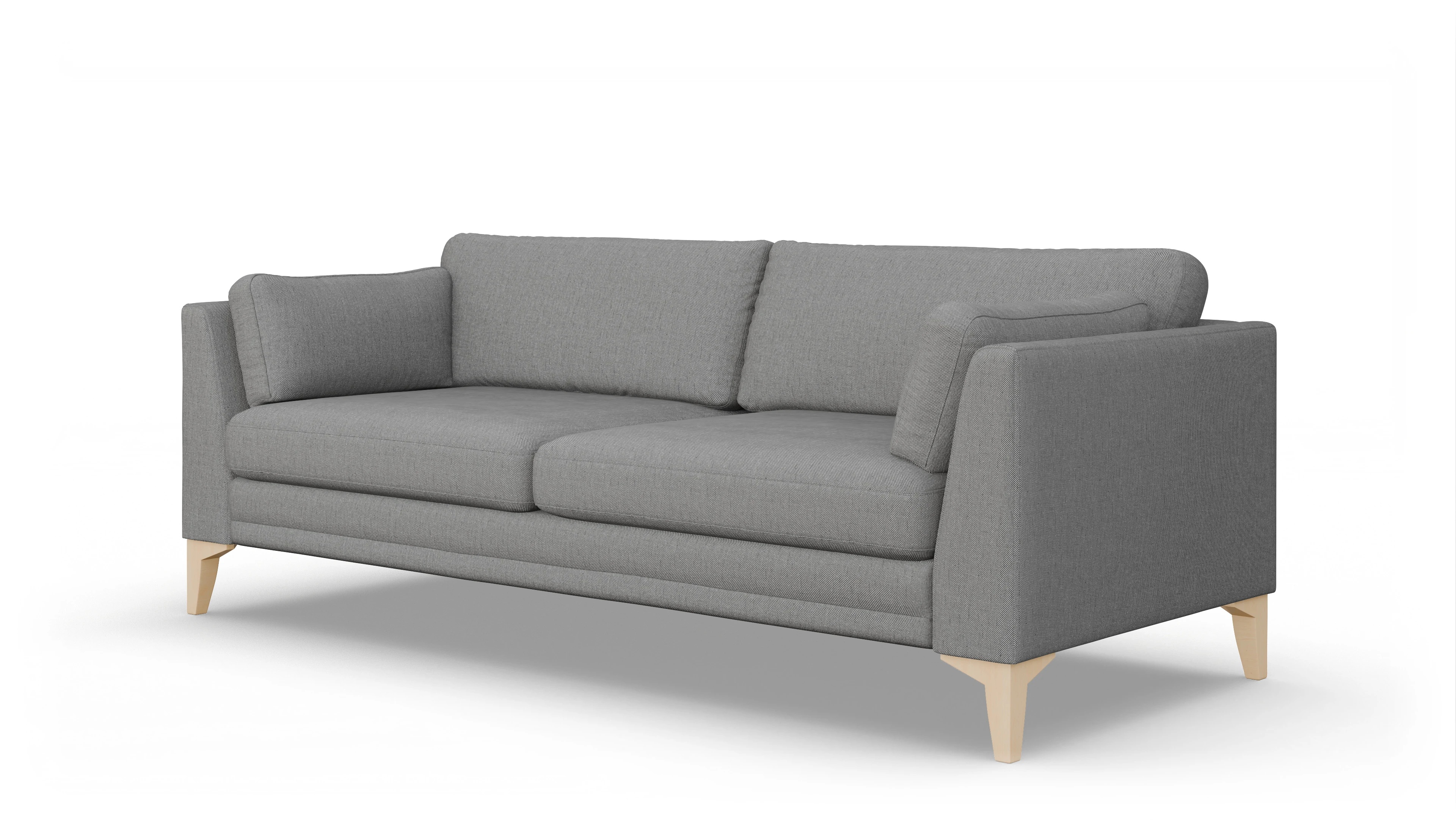 Ansicht des Produktes Village 3-Sitzer in Stoff grau