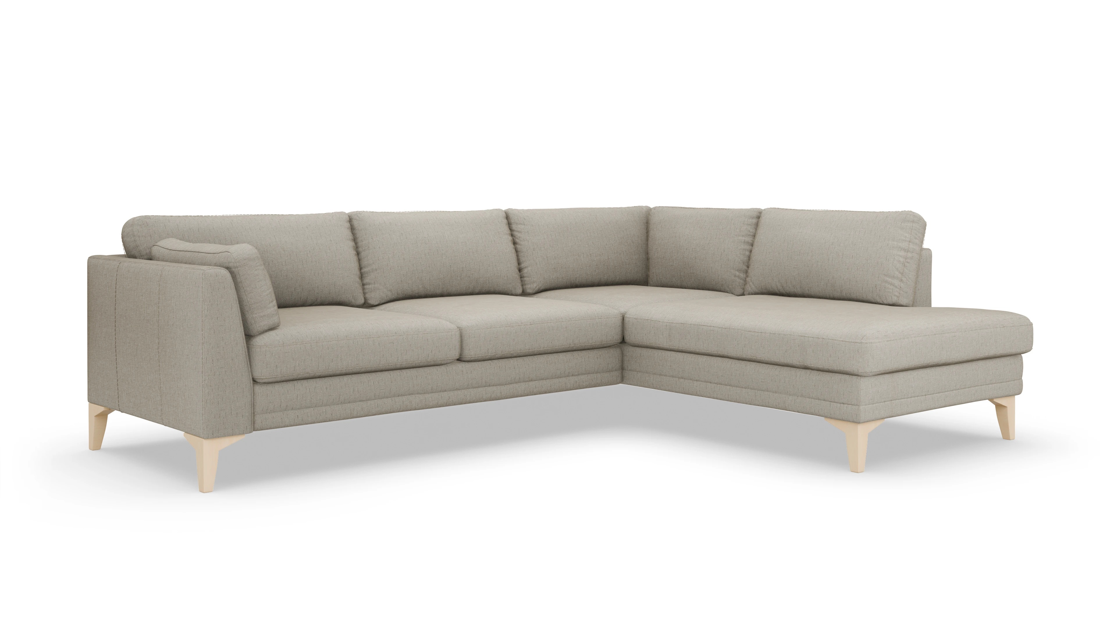 Village Stoffsofa Ansicht des Produktes Village Sofa mit Rec rechts in Stoff beige