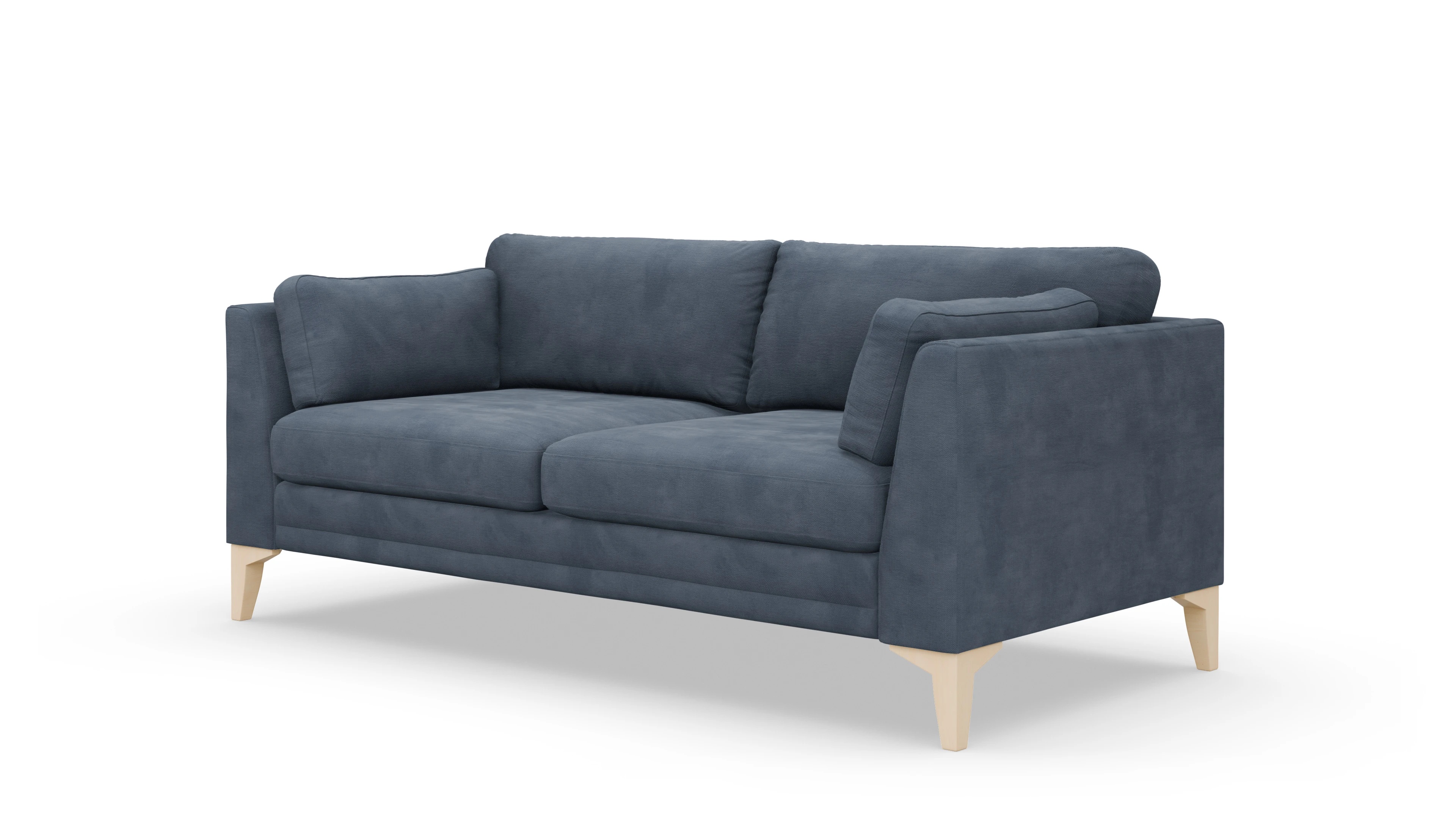 Village Stoffsofa Ansicht des Produktes Village 2,5-Sitzer in Samt blau