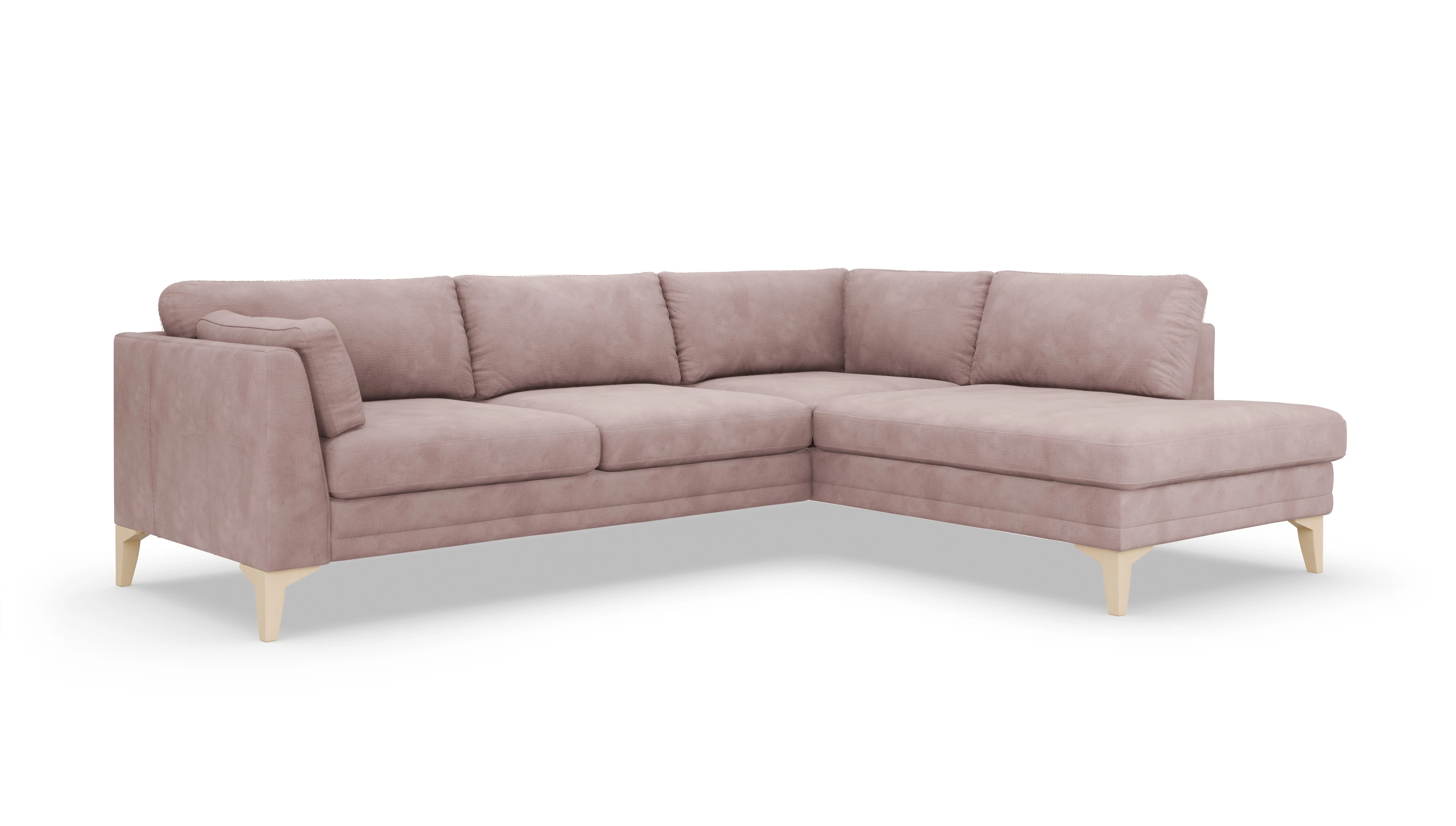 Village Stoffsofa Ansicht des Produktes Village Sofa mit Rec rechts in Samt rot