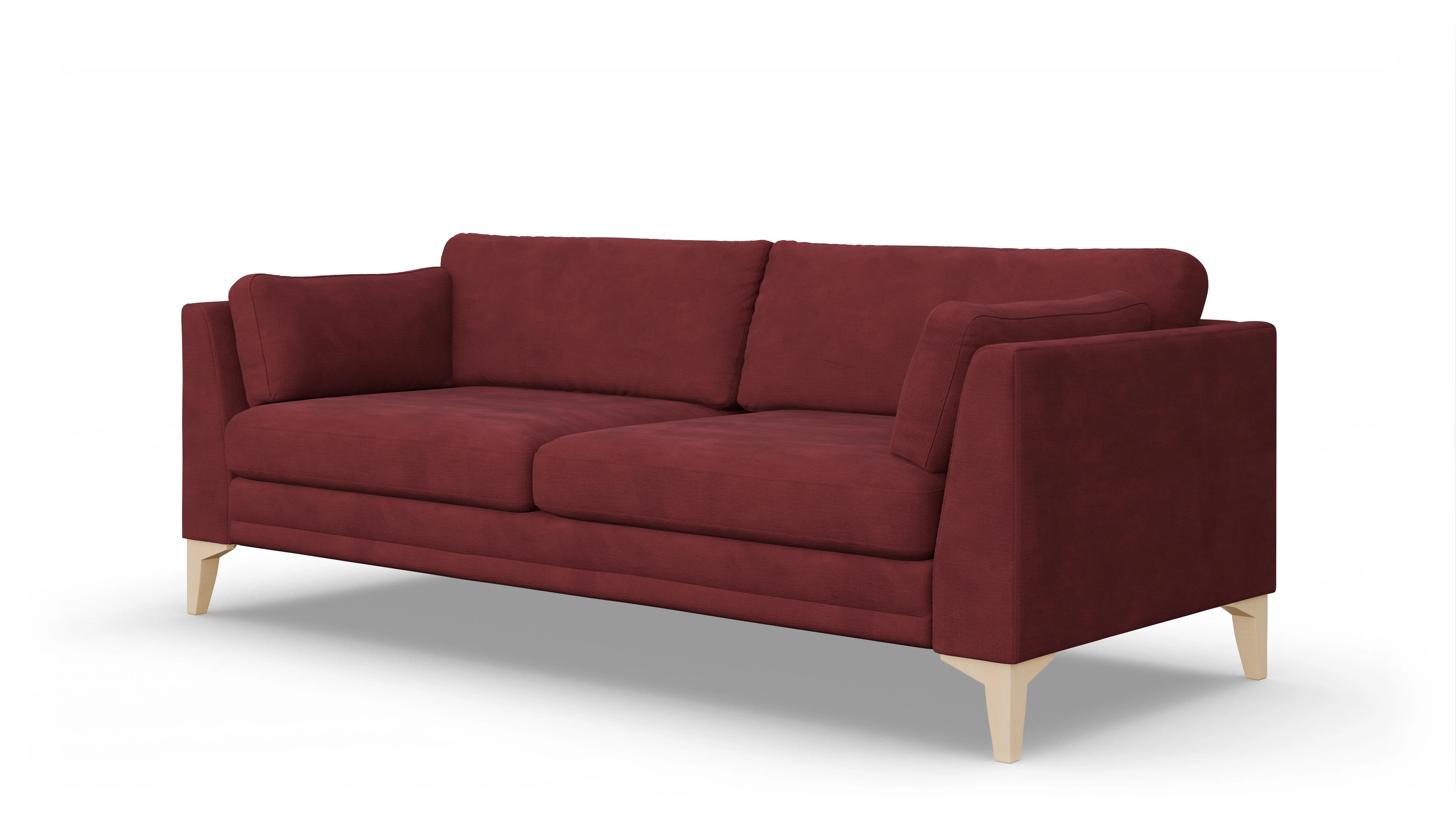 Ansicht des Produktes Village 3-Sitzer in Samt rot