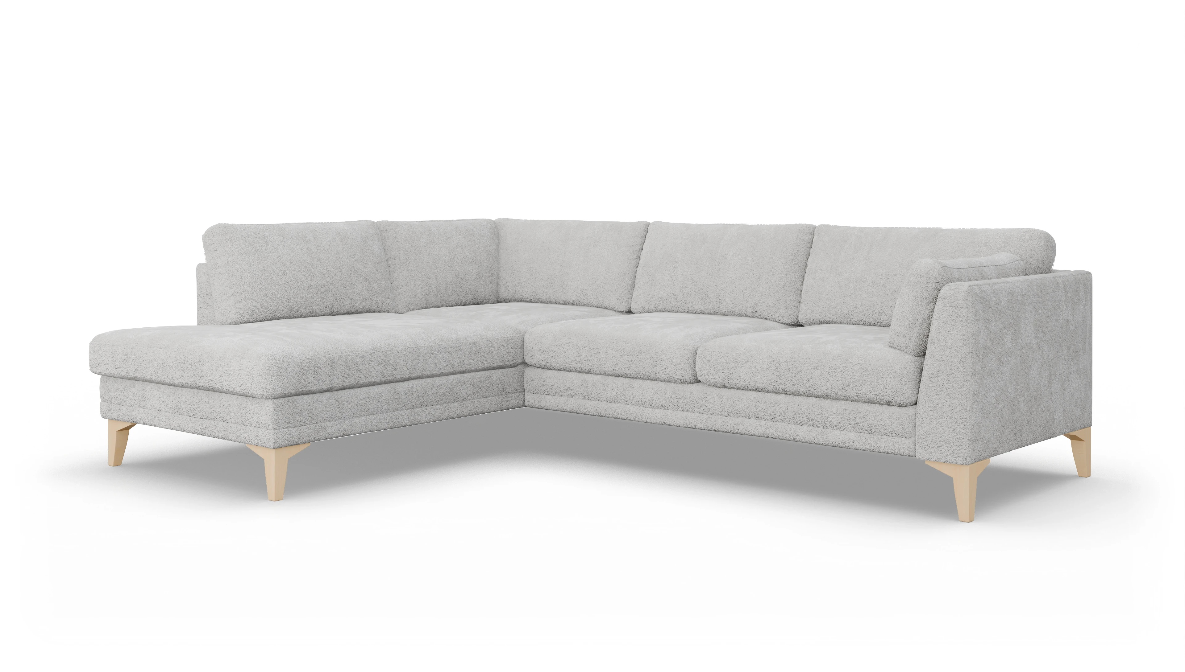 Ansicht des Produktes Village Sofa mit Rec links in Stoff weiß