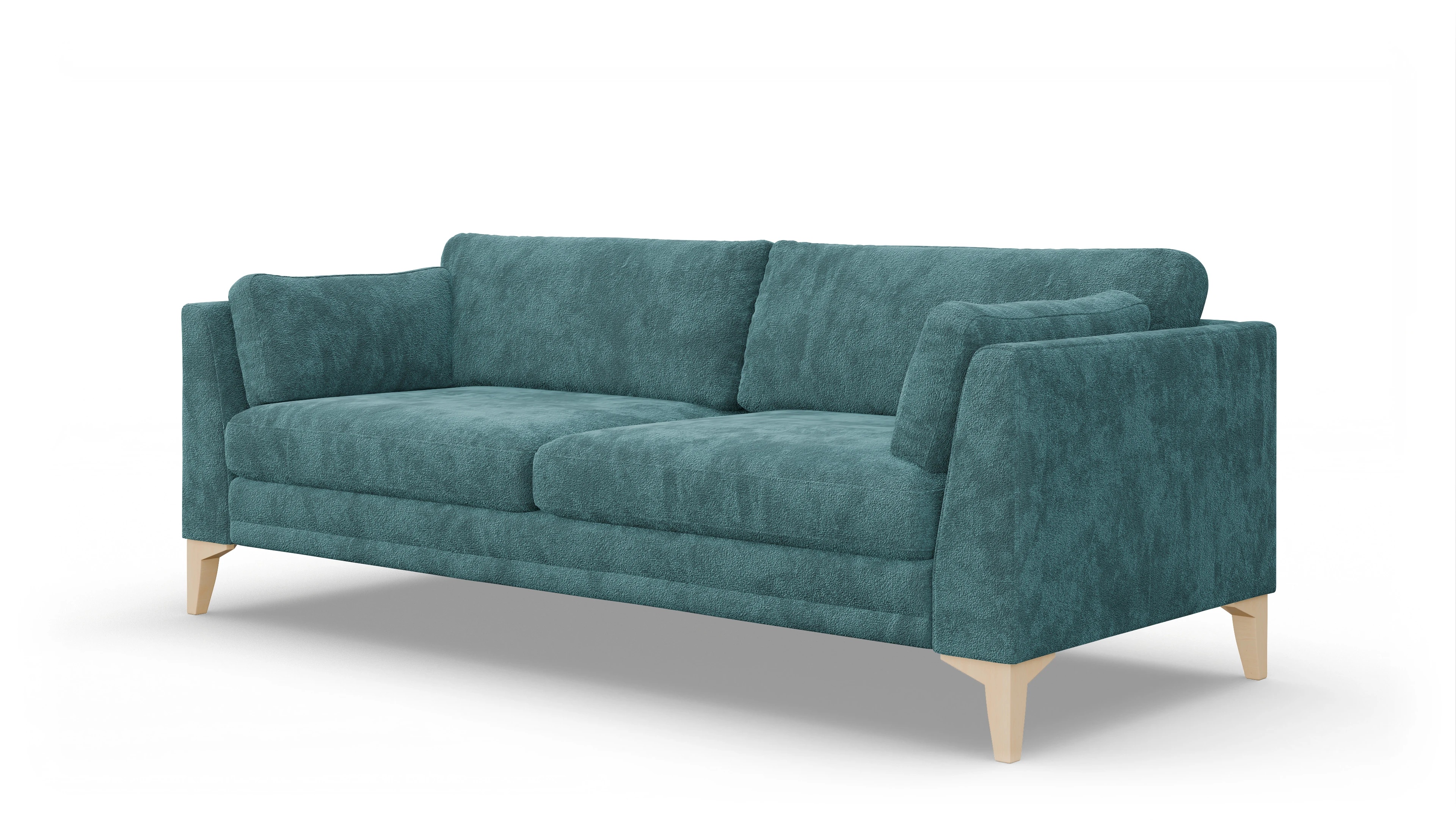 Ansicht des Produktes Village 3-Sitzer in Stoff blau