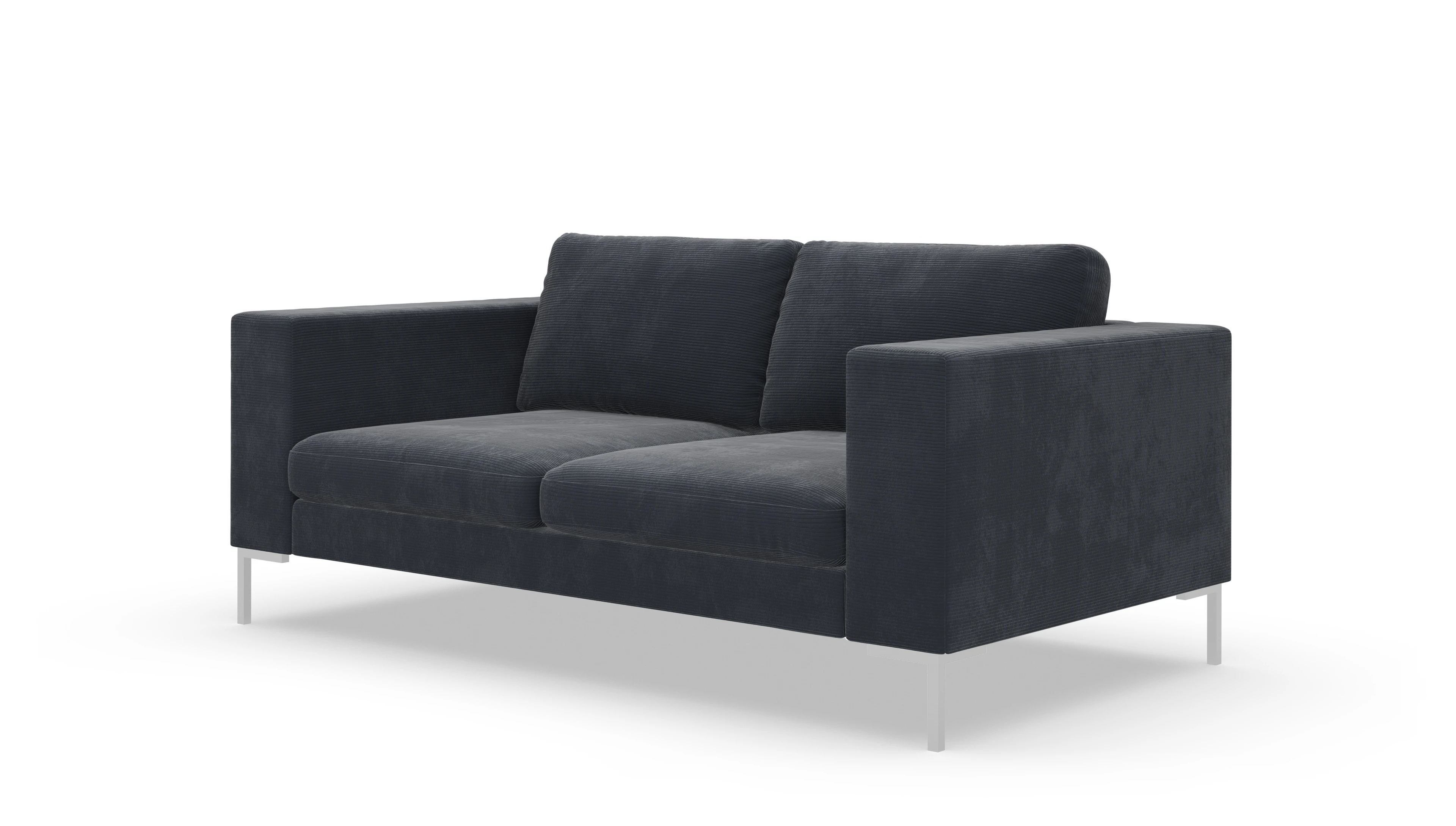 Designer-Couch Paludan Ansicht des Produktes Paludan 2-Sitzer in Cord blau