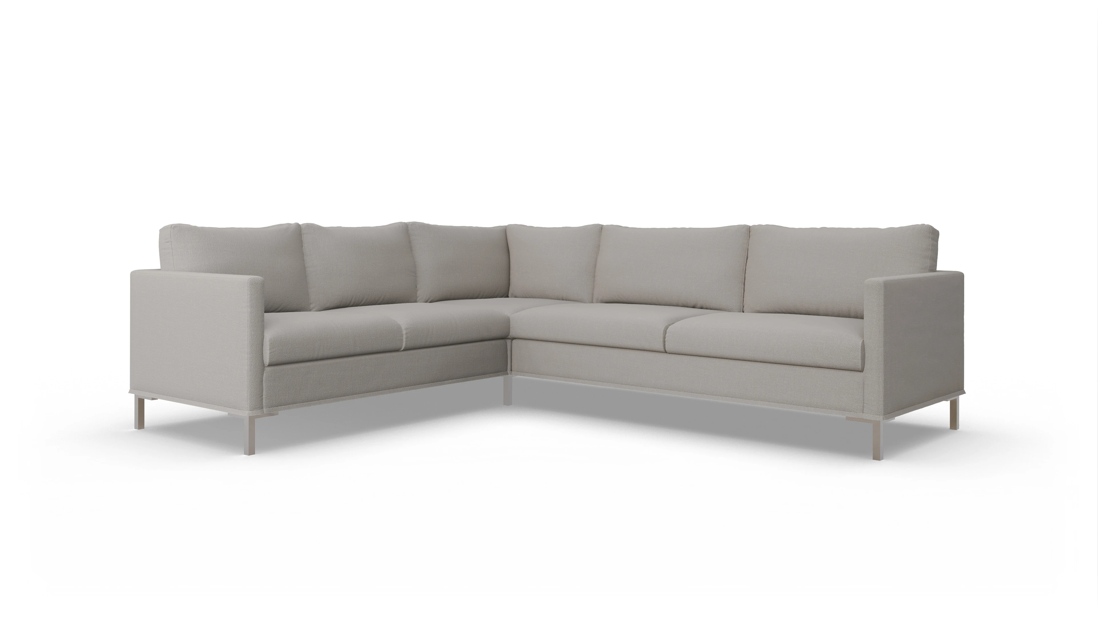 Ansicht des Produktes Jacobsen Ecksofa Links in Stoff weiß