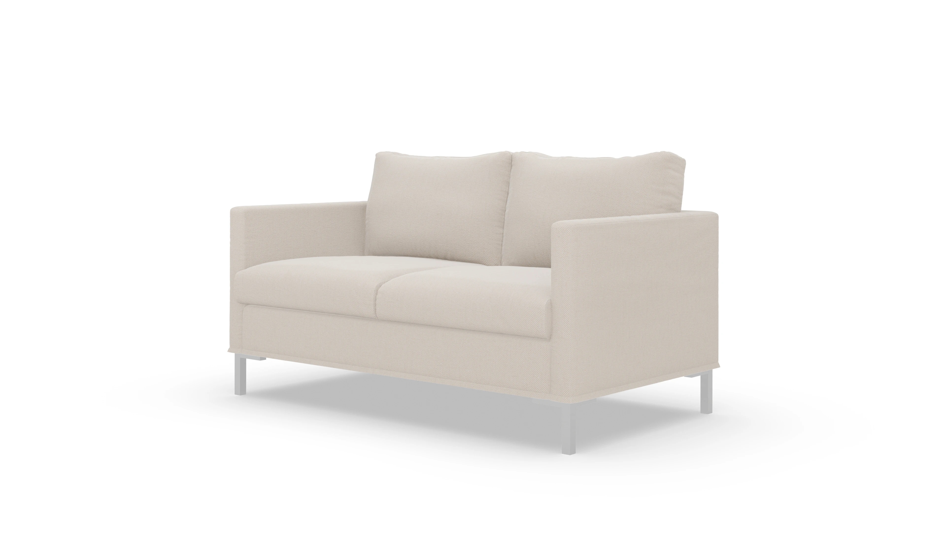 Jacobsen Hussen-Sofa Ansicht des Produktes Jacobsen 2-Sitzer in Stoff weiß